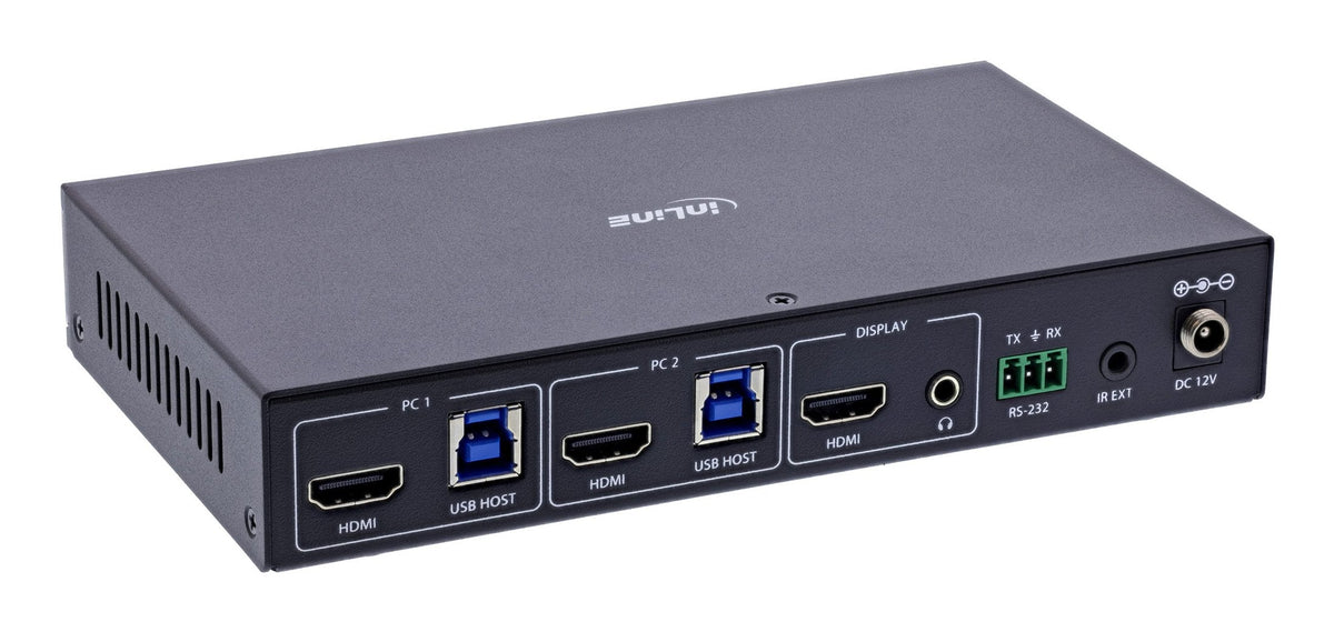 Inline Kvm Switch, 2x1 ,Hdmi 8k/60hz, Usb 3.2 Hub