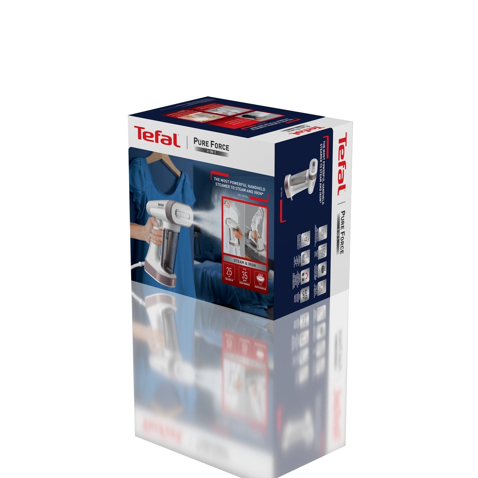 EAN 3121040094259 - Tefal Pure Force DT8765E0 vaporizador para ropa Vaporizador manual de prendas 0,18 L 1800 W Negro, Color imagen 9