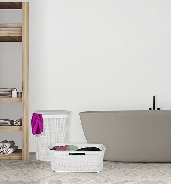 EAN 7610859196040 - Rotho Brisen 50 L Rectangular Plástico Blanco imagen 3