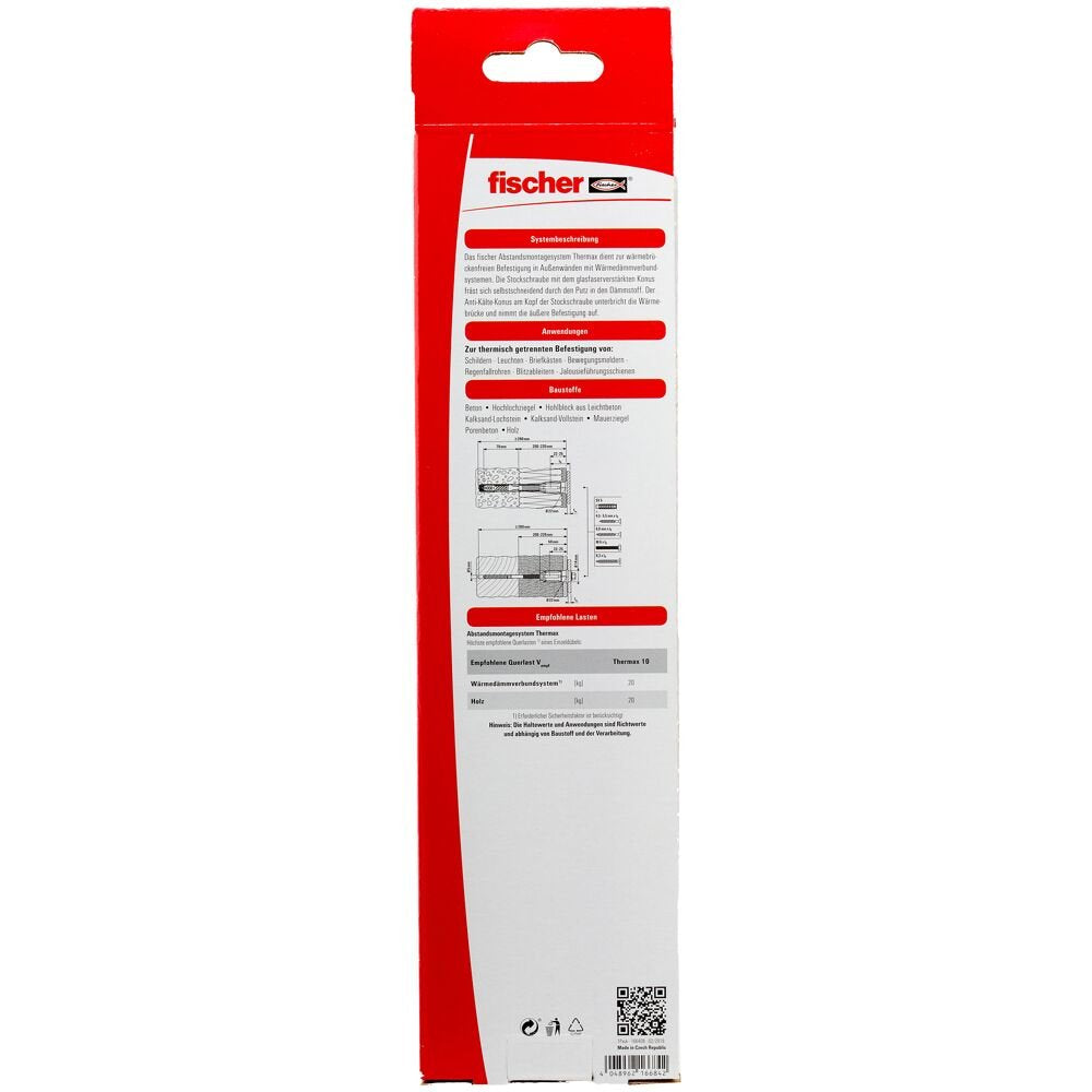 EAN 4048962166842 - Fischer 520182 tornillo de anclaje y taco 2 pieza(s) Juego de enchufes de pared y tornillos imagen 3