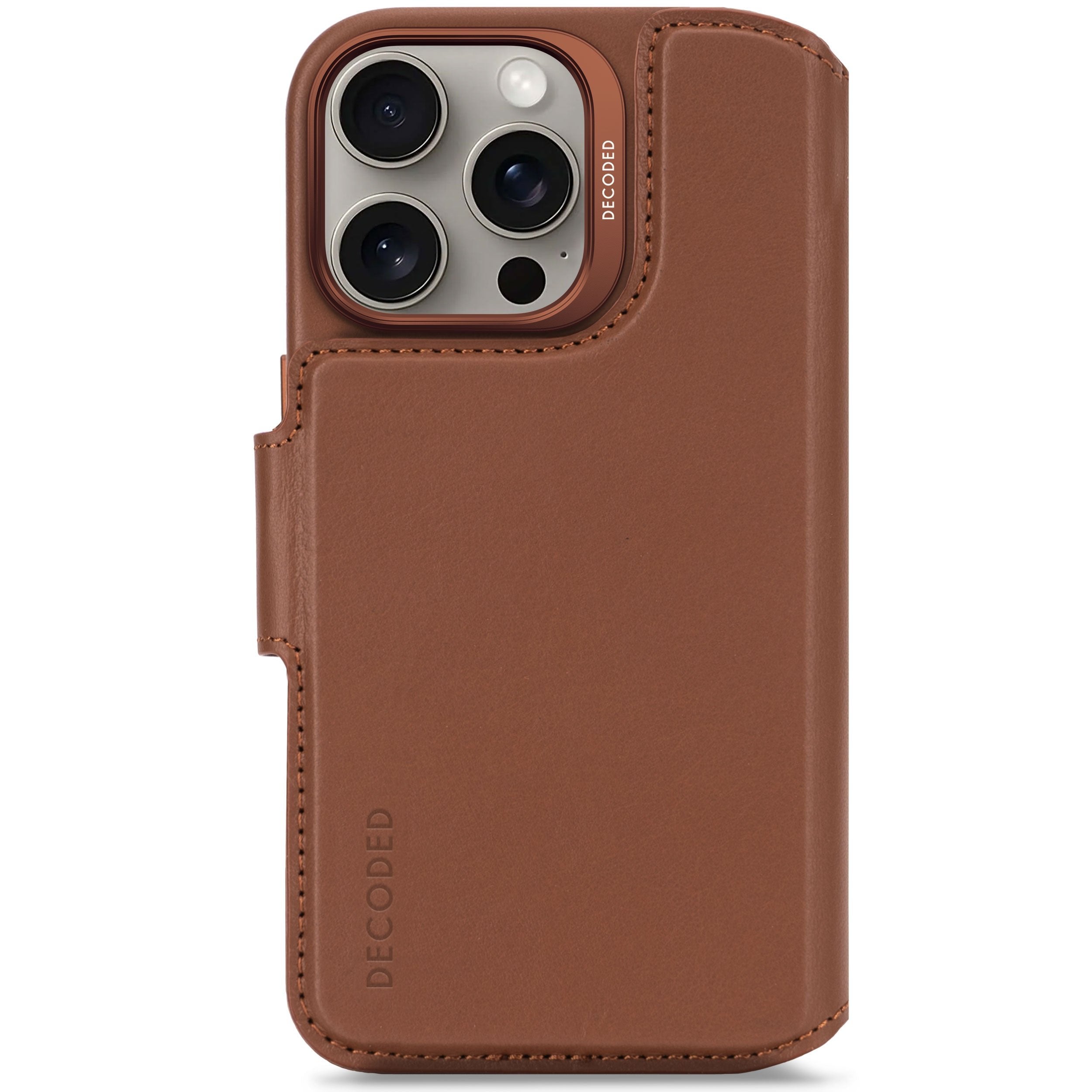Decoded Leather Detachable Wallet Funda Para Iphone 16 Pro 16 Cm (6.3") Funda Cartera Marrón