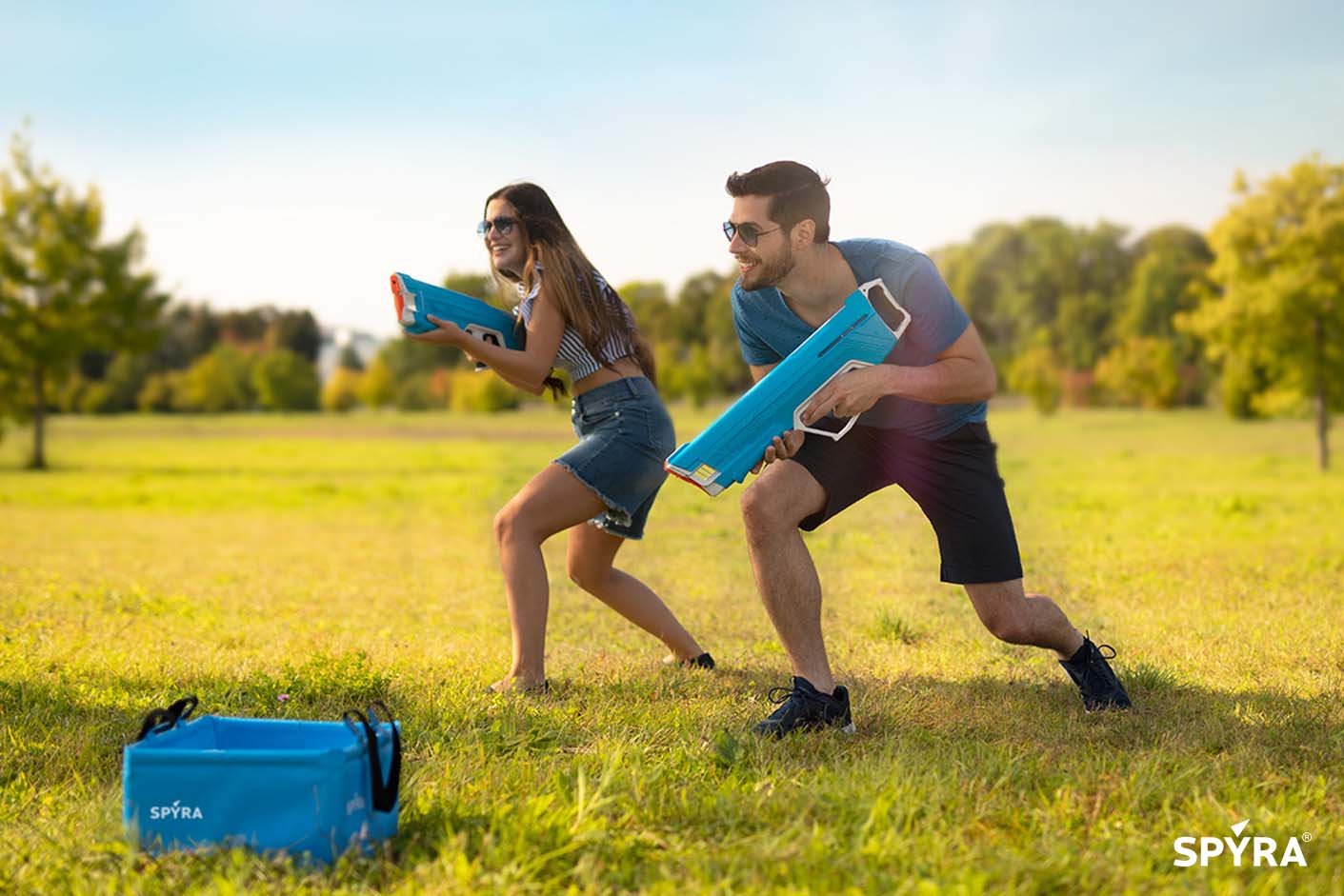 Pistola De Agua Spyra Spyralx, (Azul)