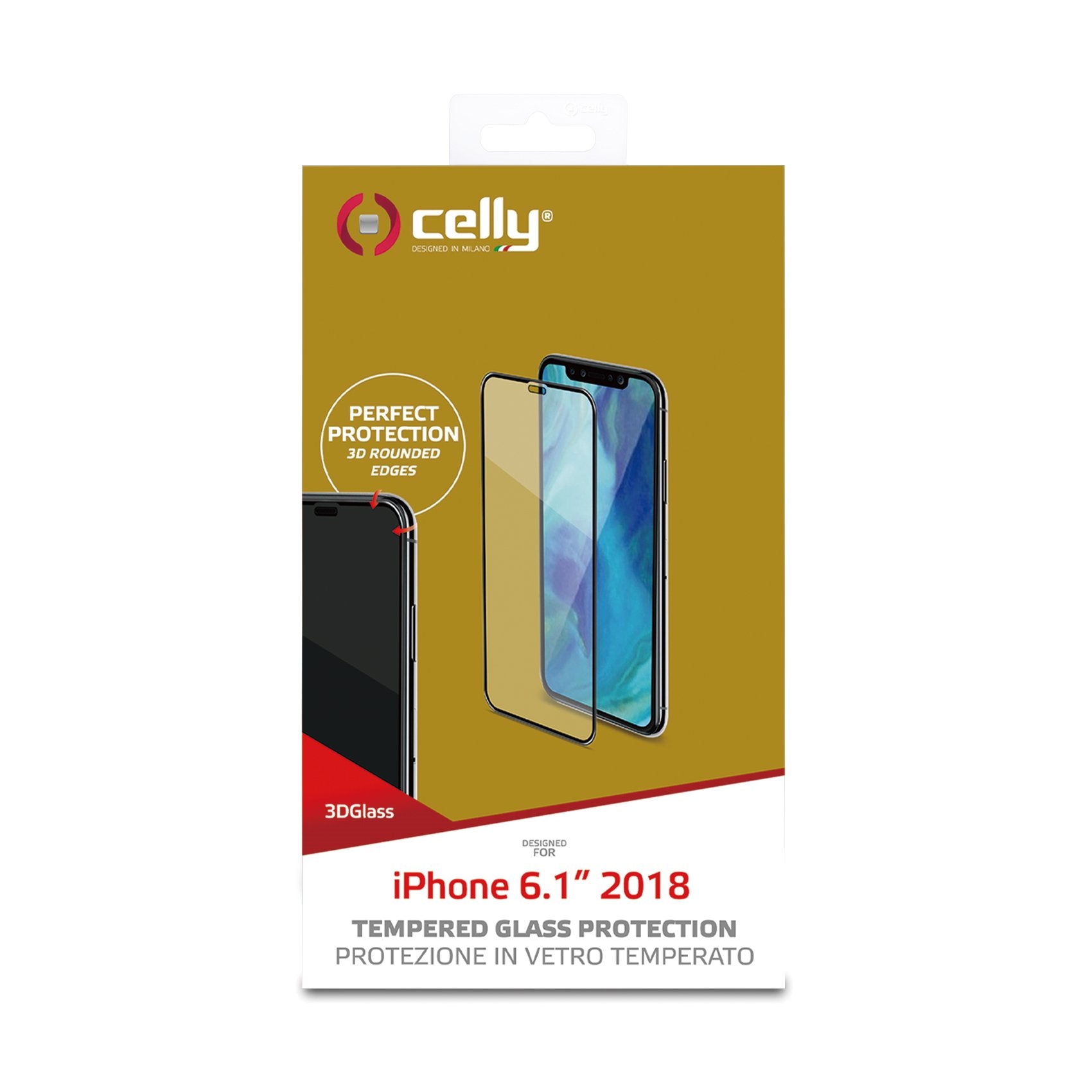 EAN 8021735744146 - Celly 3D Glass Protector de pantalla Apple 1 pieza(s) imagen 1