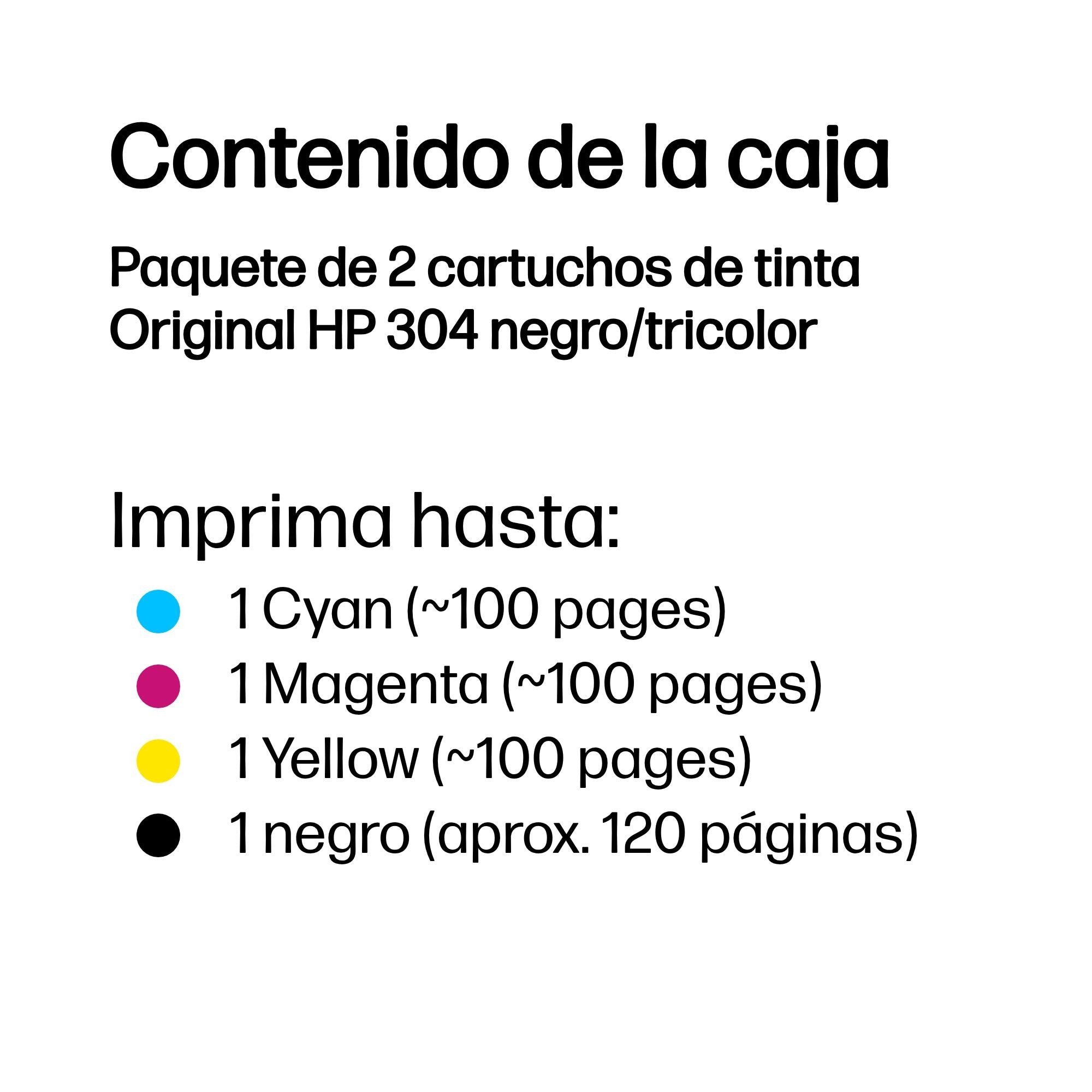 EAN 0192545177016 - HP 304 2-pack Black/Tri-color Original Ink Cartridges cartucho de tinta 2 pieza(s) Rendimiento estándar N imagen 3