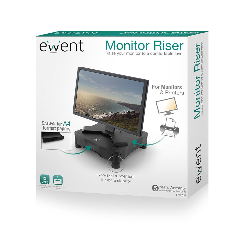 EAN 8056045871350 - Ewent EW1280 soporte para monitor Escritorio Negro imagen 4