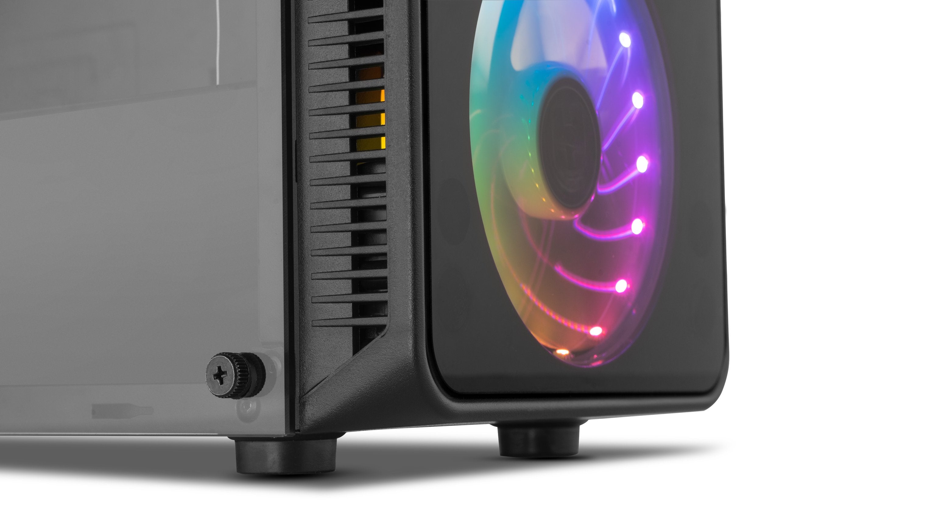 Caja Pc Nox Atx Hummer Tgm Rainbow 1xusb3.0 2xusb2.0 Negro Rgb