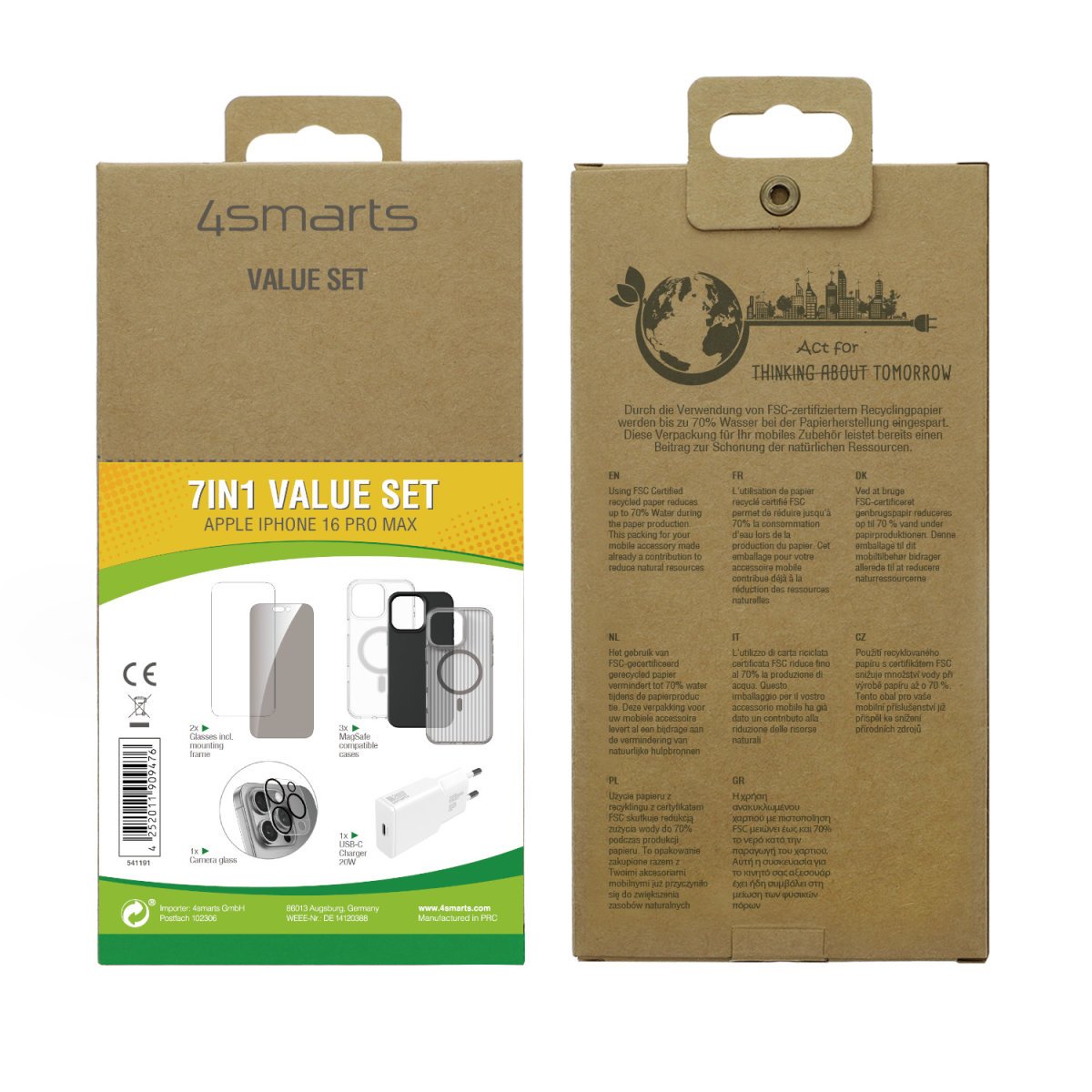 4smarts Value Set Para Apple Iphone 16 Pro Max Magsafe-Kompatibel