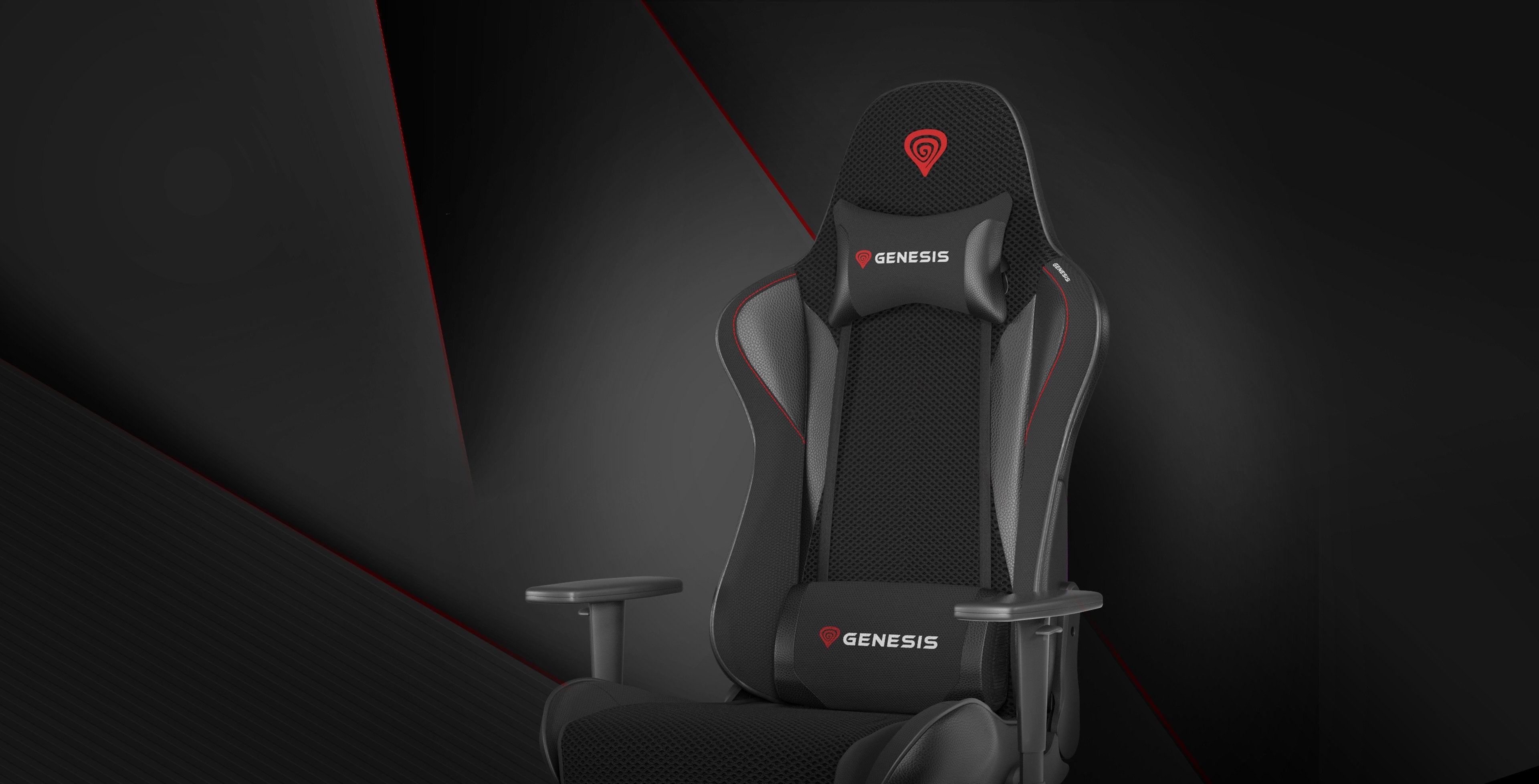 EAN 5901969443967 - GENESIS Nitro 440 G2 Butaca para jugar Asiento acolchado Negro, Gris imagen 4