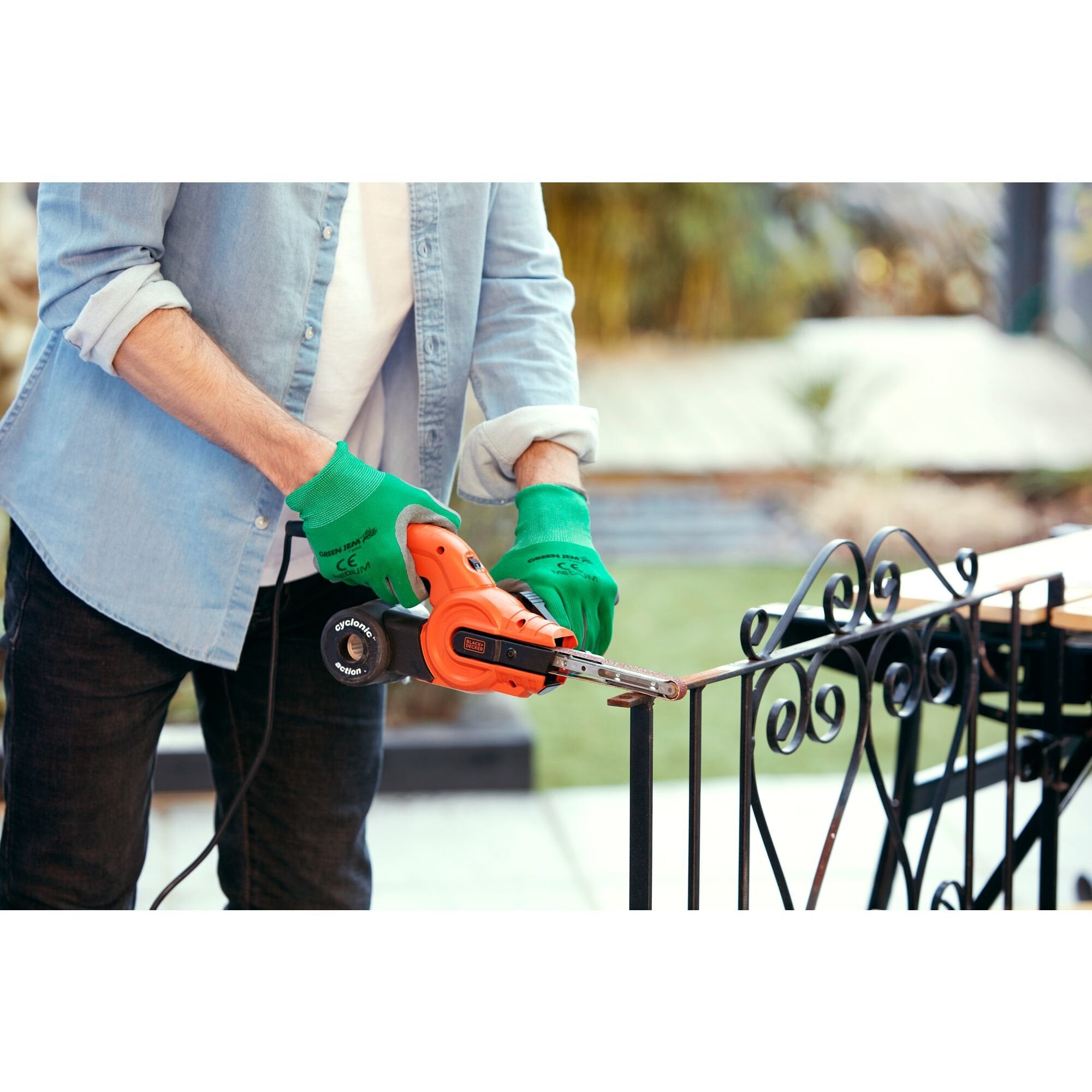 EAN 5035048175187 - Black & Decker KA900E lijadora portátil Lijadora de banda 1600 RPM 350 W imagen 5