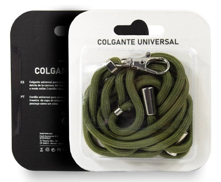 Cordón Colgante Universal Con Tarjeta Para Smartphone, 130 Cm, Verde
