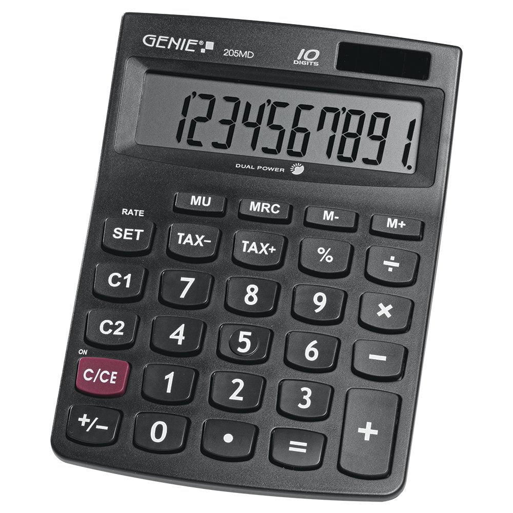 Genie 205 Md Calculadora Escritorio Calculadora Básica Negro