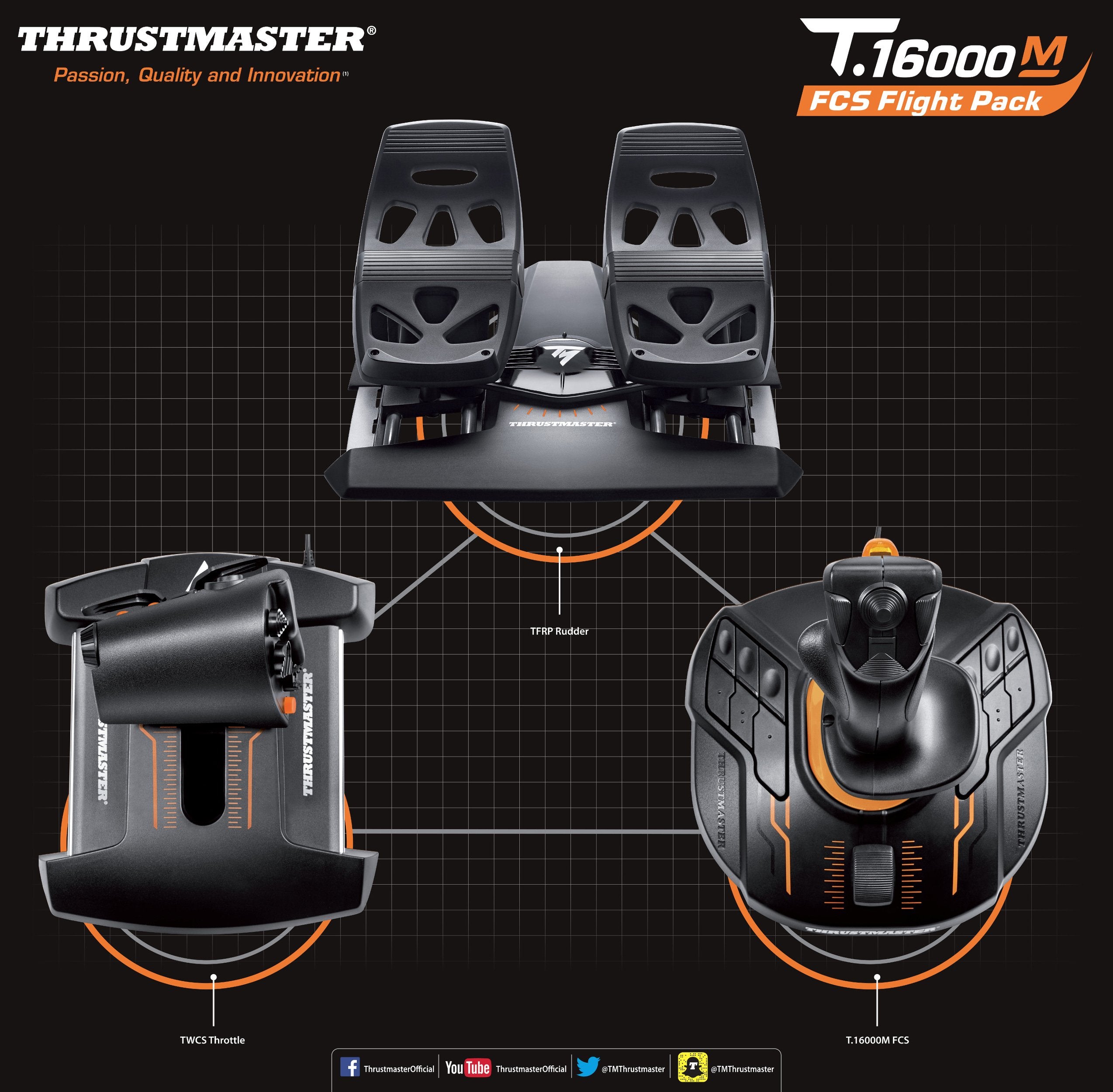 EAN 3362932914891 - Thrustmaster T.16000M FCS Flight Pack Negro USB Simulador de Vuelo Analógico/Digital PC imagen 4