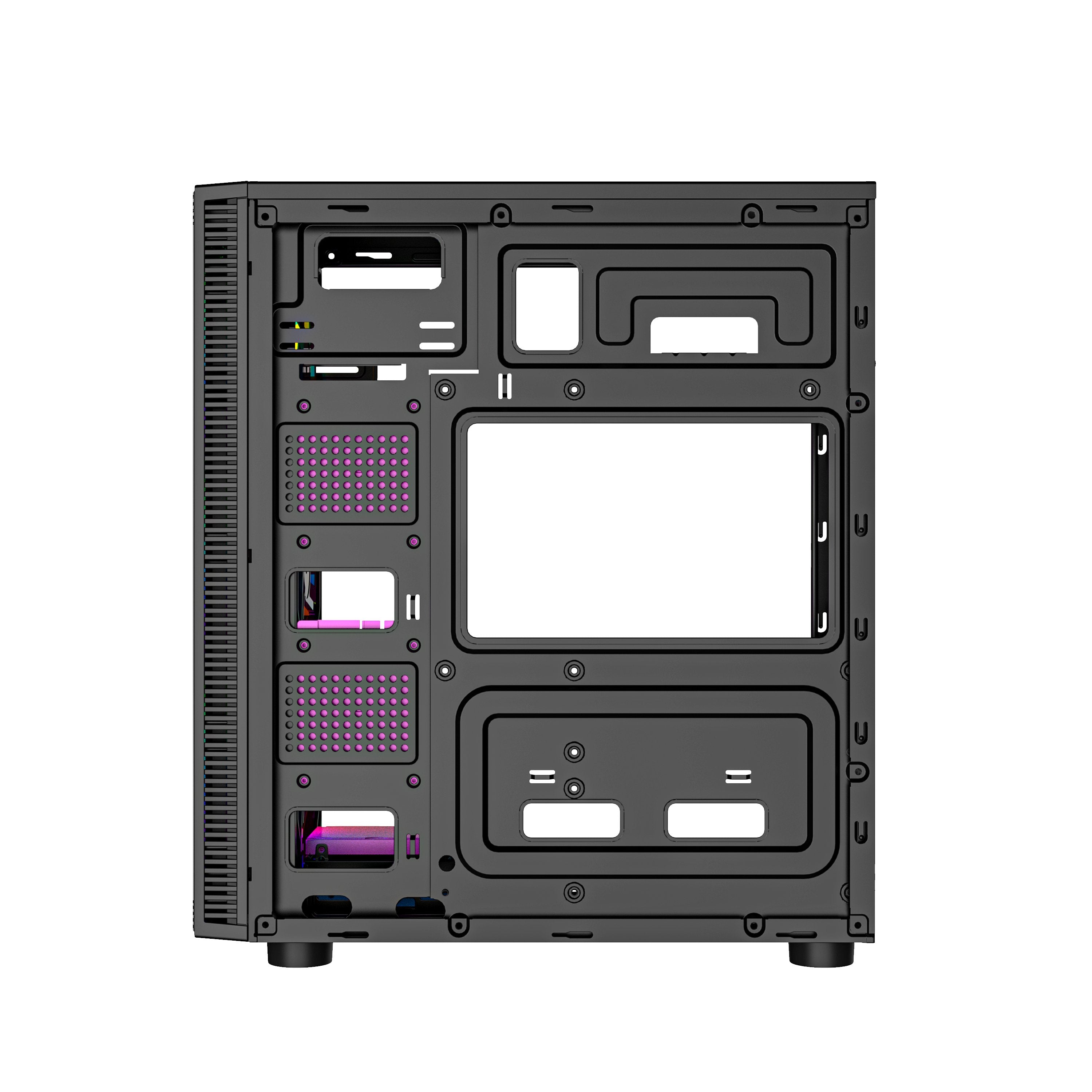 EAN 8716309127455 - Gembird Fornax 500 Midi Tower Negro imagen 5