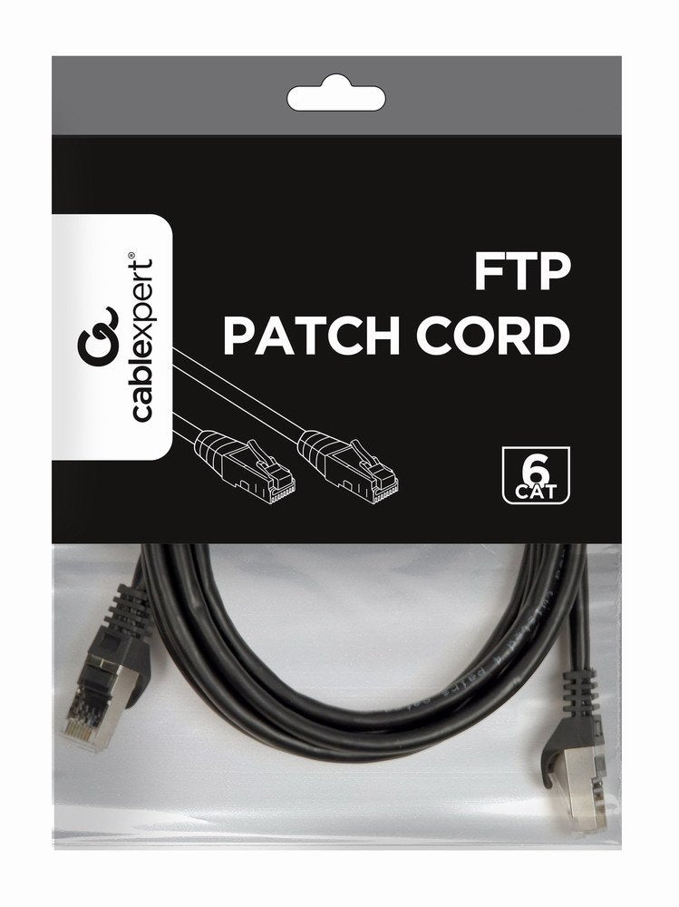 EAN 8716309074131 - Gembird Patch Cord Cat.6 UTP 3m cable de red Negro Cat6 U/UTP (UTP) imagen 3