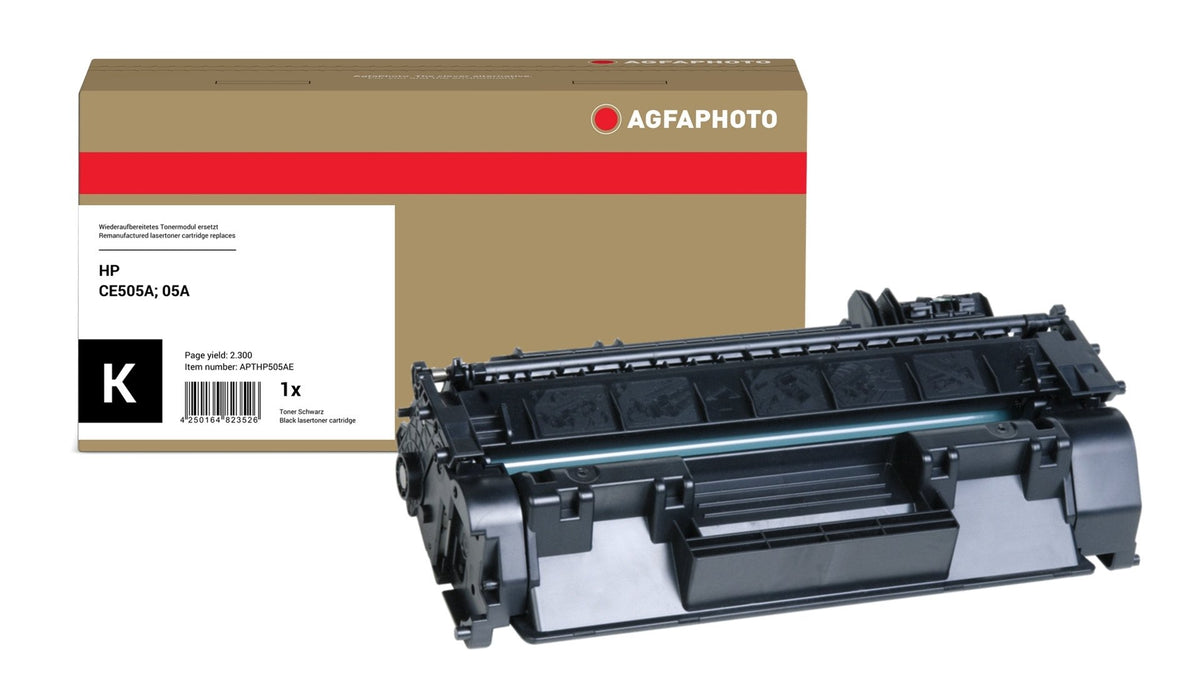EAN 4250164823526 - AgfaPhoto APTHP505AE cartucho de tóner 1 pieza(s) Compatible Negro imagen 1