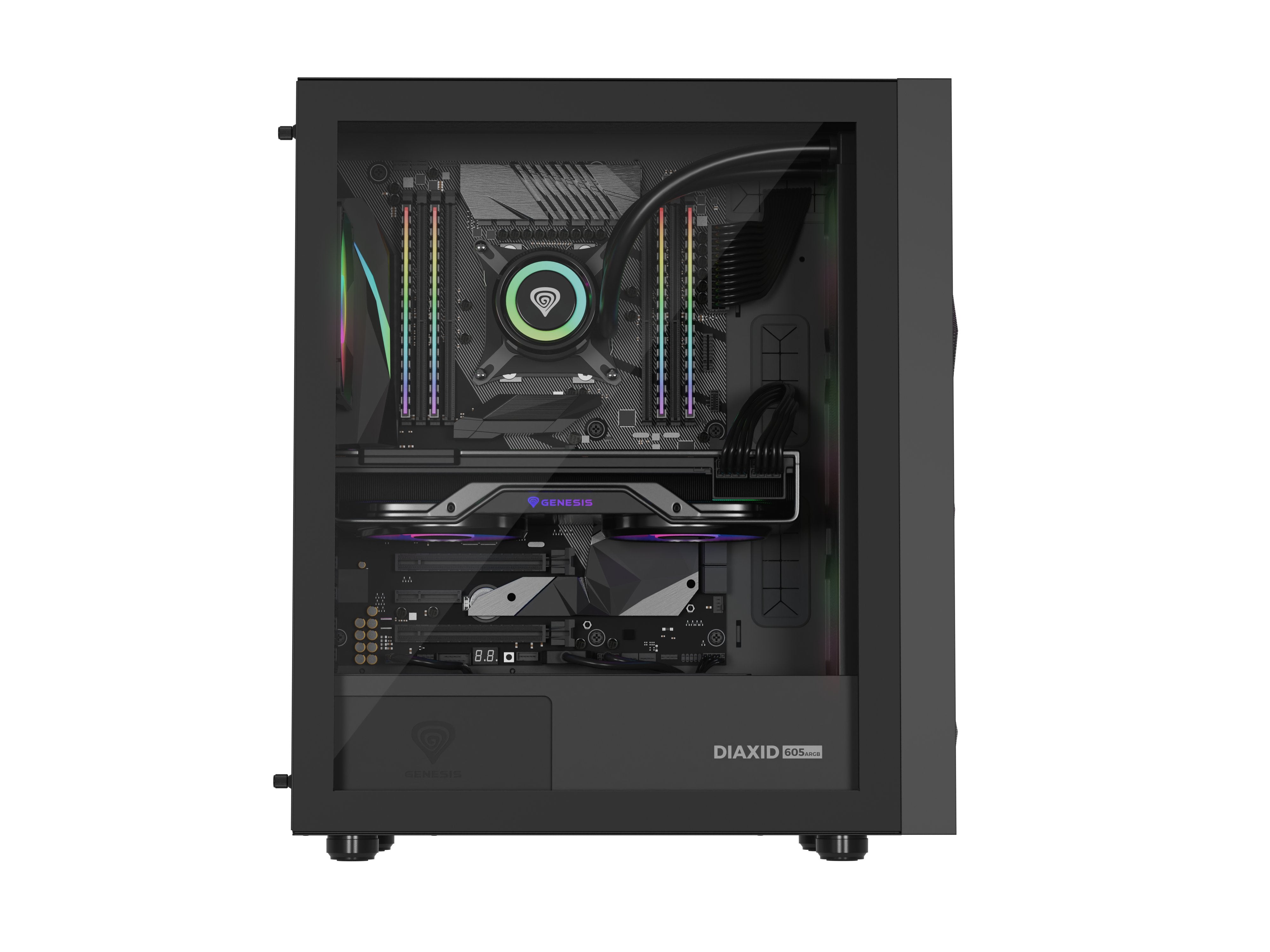 EAN 5901969444537 - GENESIS Diaxid 605 ARGB Midi Tower Negro imagen 13