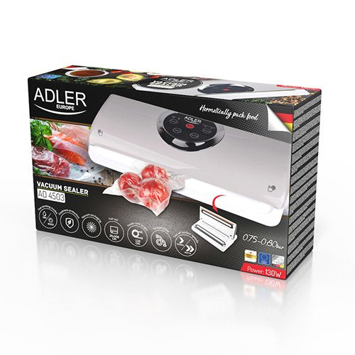 EAN 5903887808071 - Adler AD 4503 sellador al vacío 800 mbar Gris, Blanco imagen 8