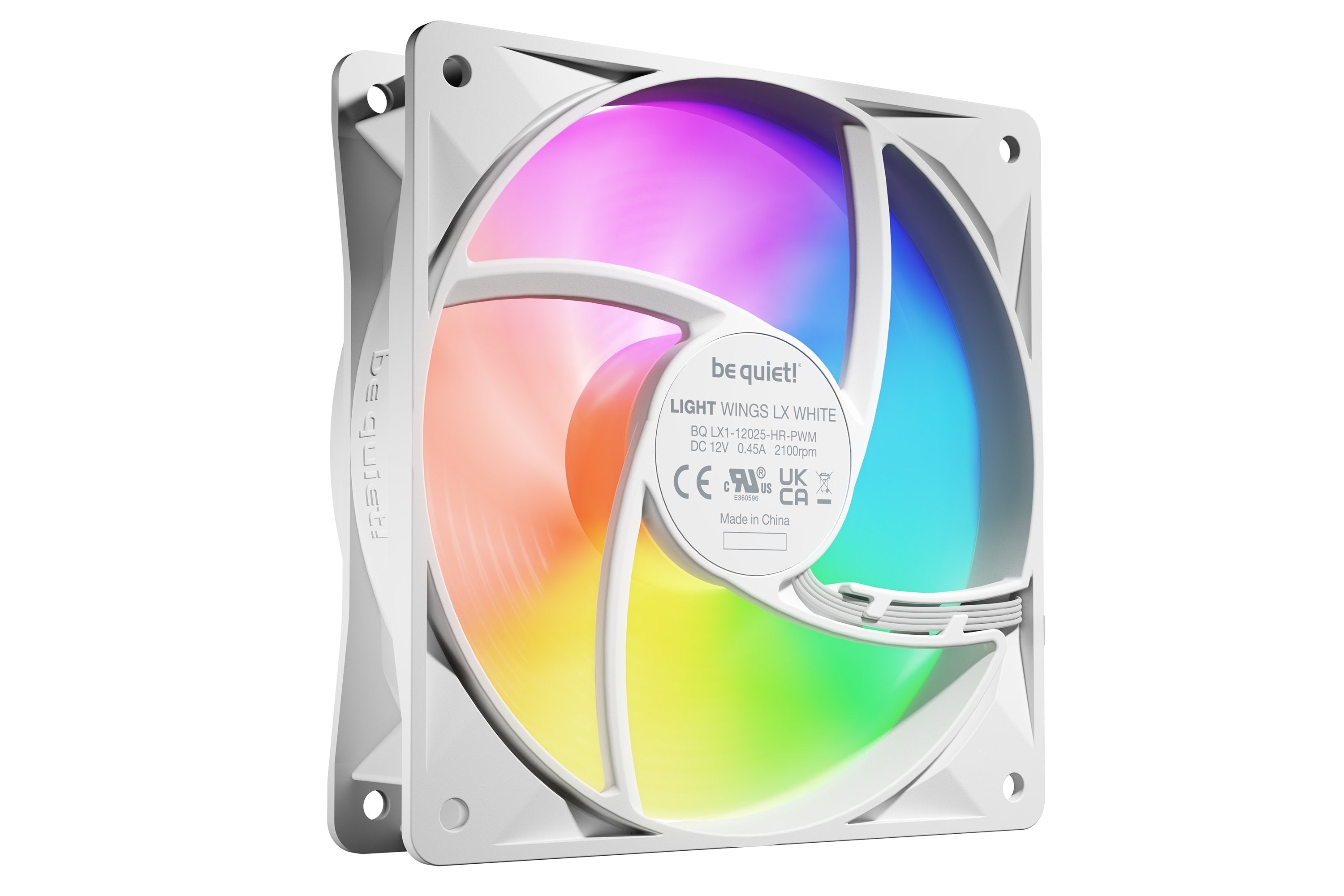EAN 4260052191637 - be quiet! LIGHT WINGS LX 120mm PWM High Speed 3-Pack White Carcasa del ordenador Ventilador 12 cm Blanco imagen 4