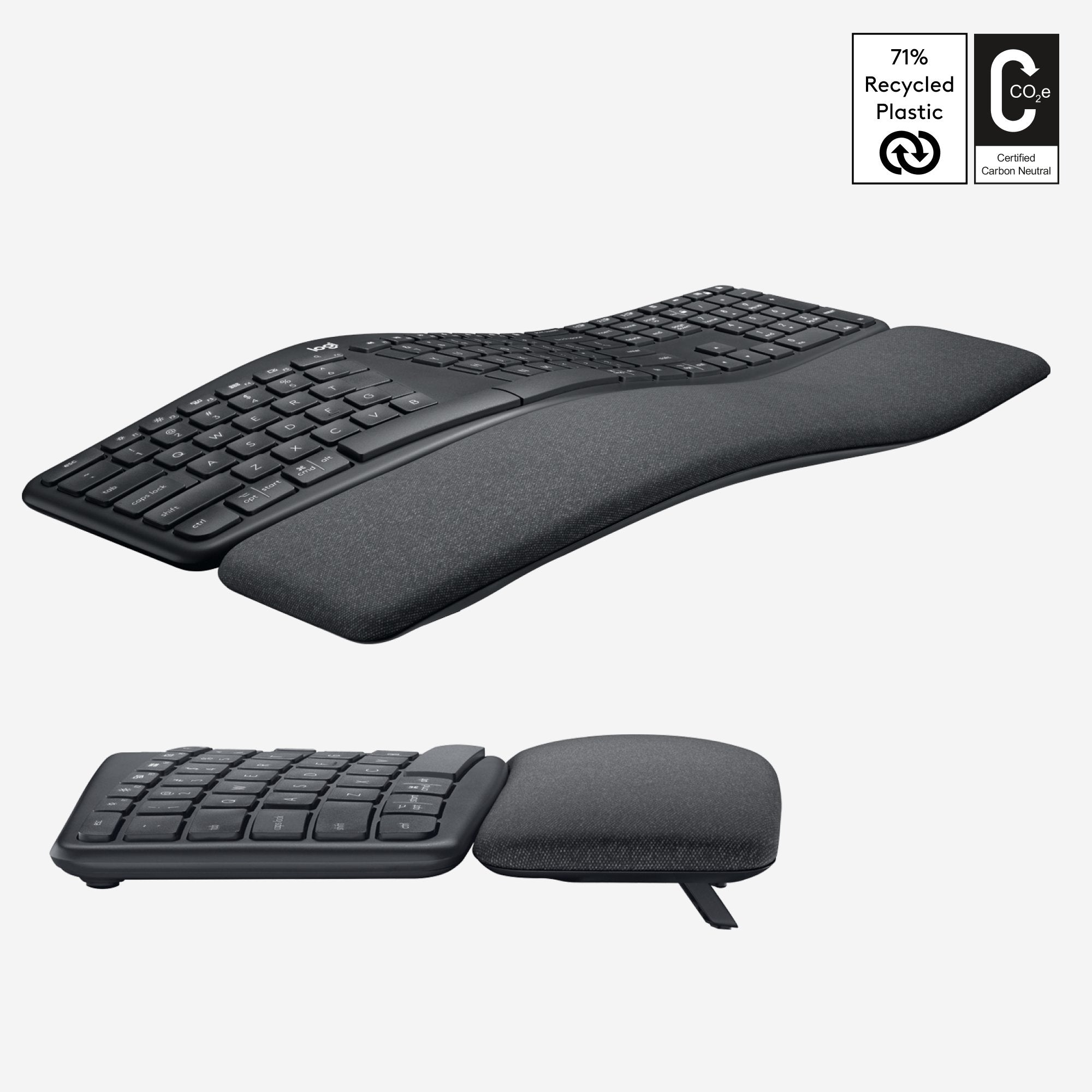 EAN 5099206094970 - Logitech ERGO K860 teclado Oficina RF Wireless + Bluetooth QWERTY Internacional de EE.UU. Grafito imagen 4
