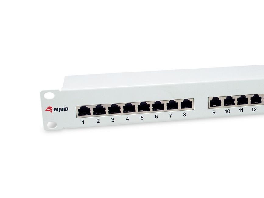 Equip Patch Panel 24x Rj45 Cat6 19 "1u Gris