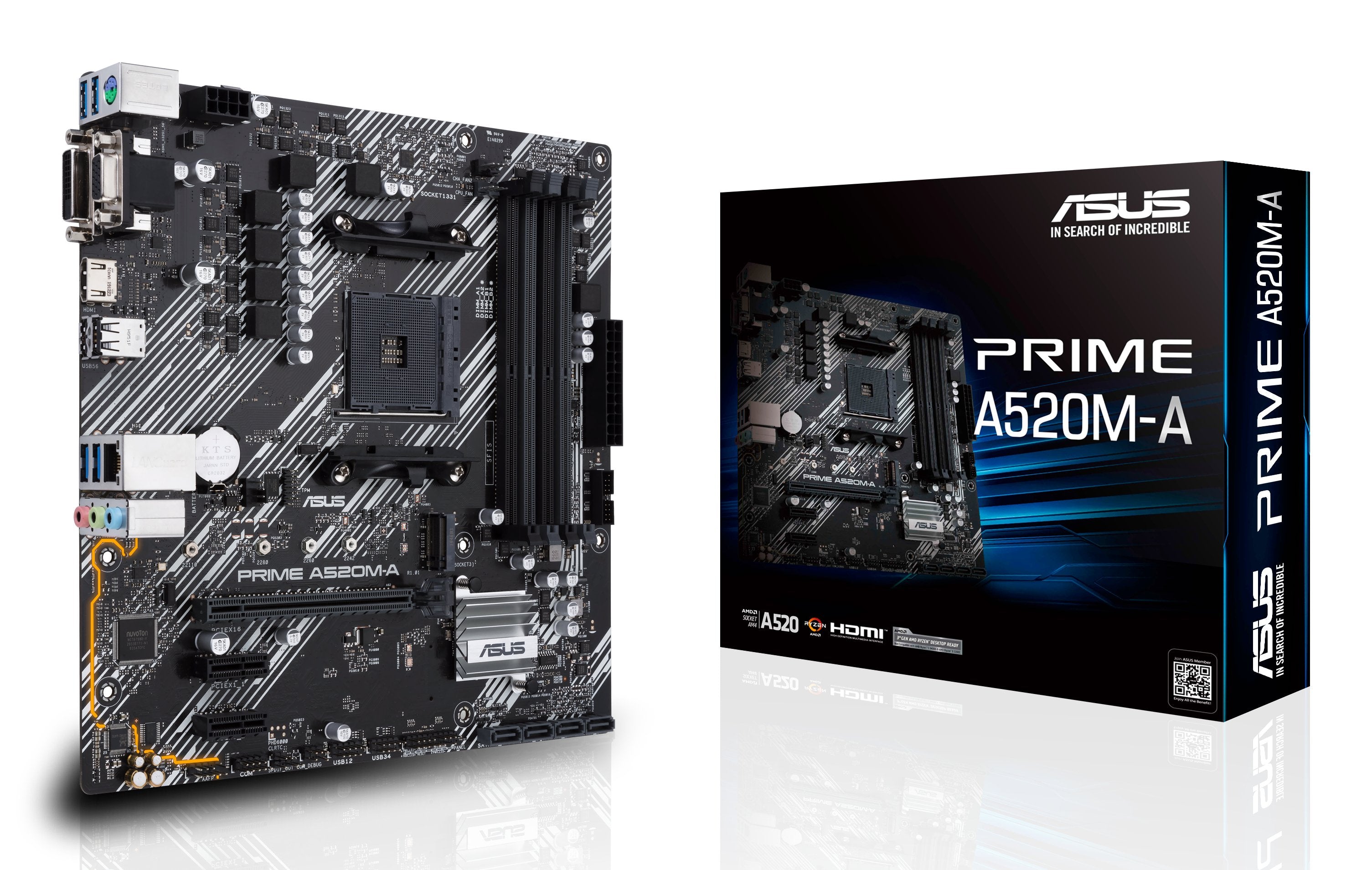 EAN 0195553135399 - ASUS PRIME A520M-A II/CSM AMD A520 Zócalo AM4 micro ATX imagen 1