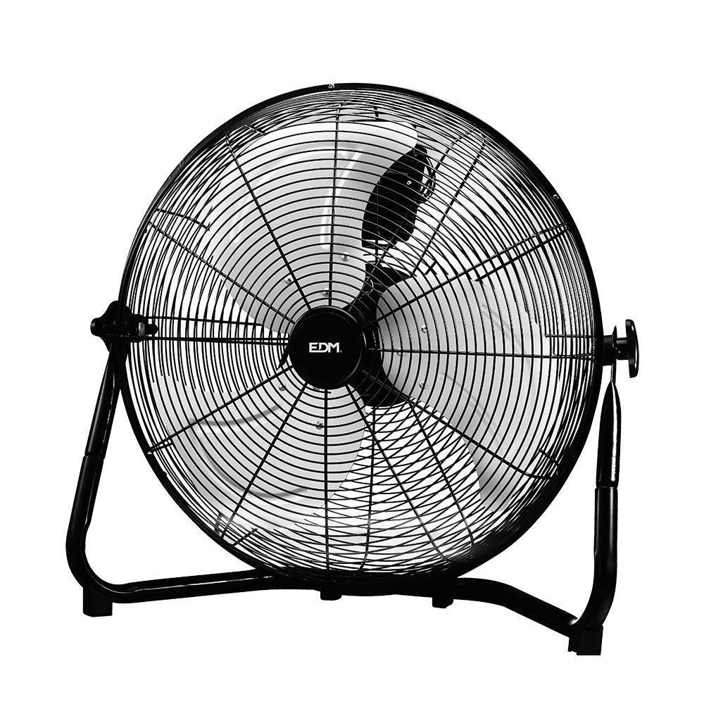 Ventilador Industrial De Suelo. Color Negro 120w Aspas: Ø50x58cm Edm