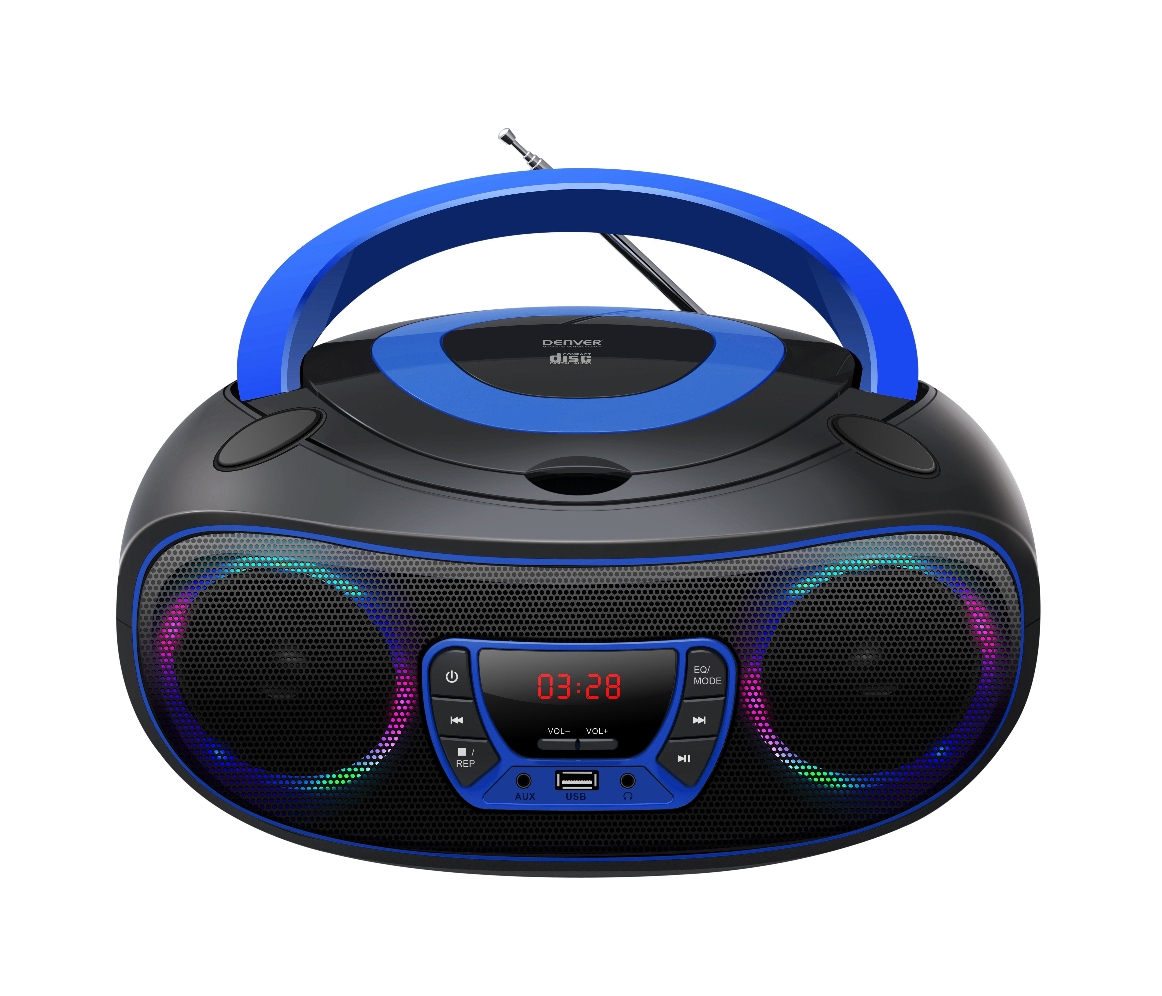 EAN 5706751040702 - Denver TCL-212BT BLUE Negro, Azul Reproductor de CD portátil imagen 2