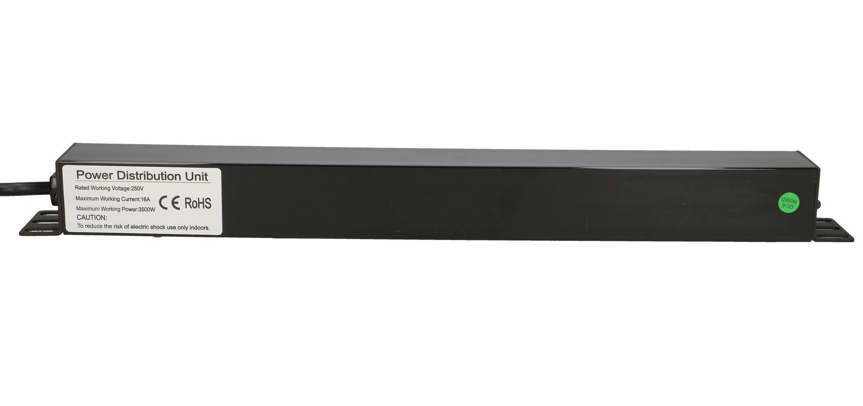 EAN 5903148912967 - Extralink 19\" 1U 7 SOCKET EU TYPE POWER PDU WITH SWITCH PDU 7-EU Regleta eléctrica imagen 4