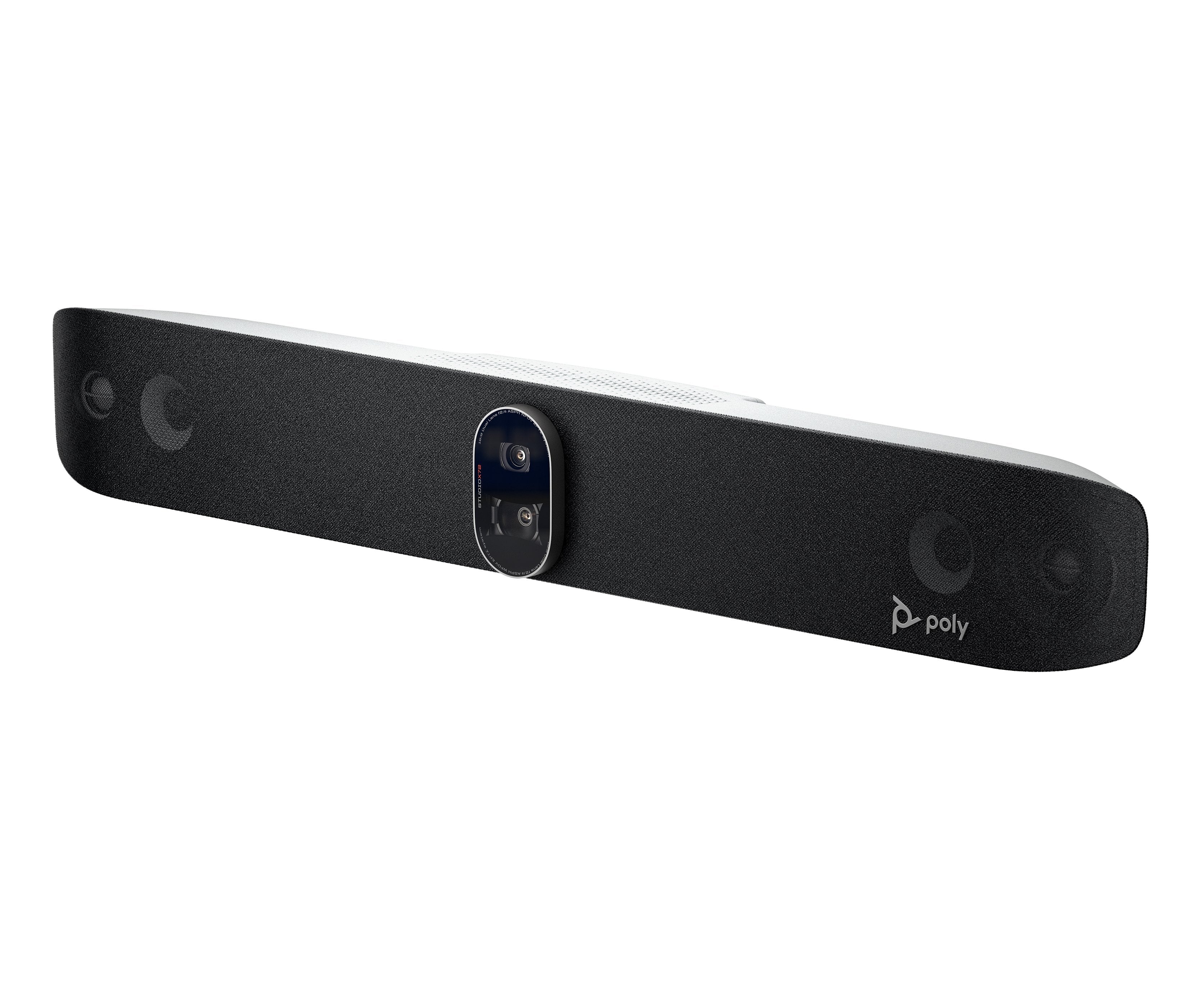 Hp Poly Studio X72 Sin Cable De Alimentación Barra De Vídeo All-In-One Certificado Por Zoom Certificado Para Equipos De Microsoft Negro Conforme A La Taa Power Adapter Included