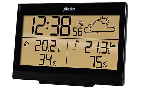 Alecto Ws-2300 Wetterstation Mit Funksensor Schwarz