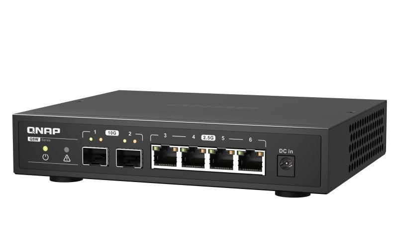 EAN 4713213518816 - QNAP QSW-2104-2S switch No administrado 2.5G Ethernet Negro imagen 5