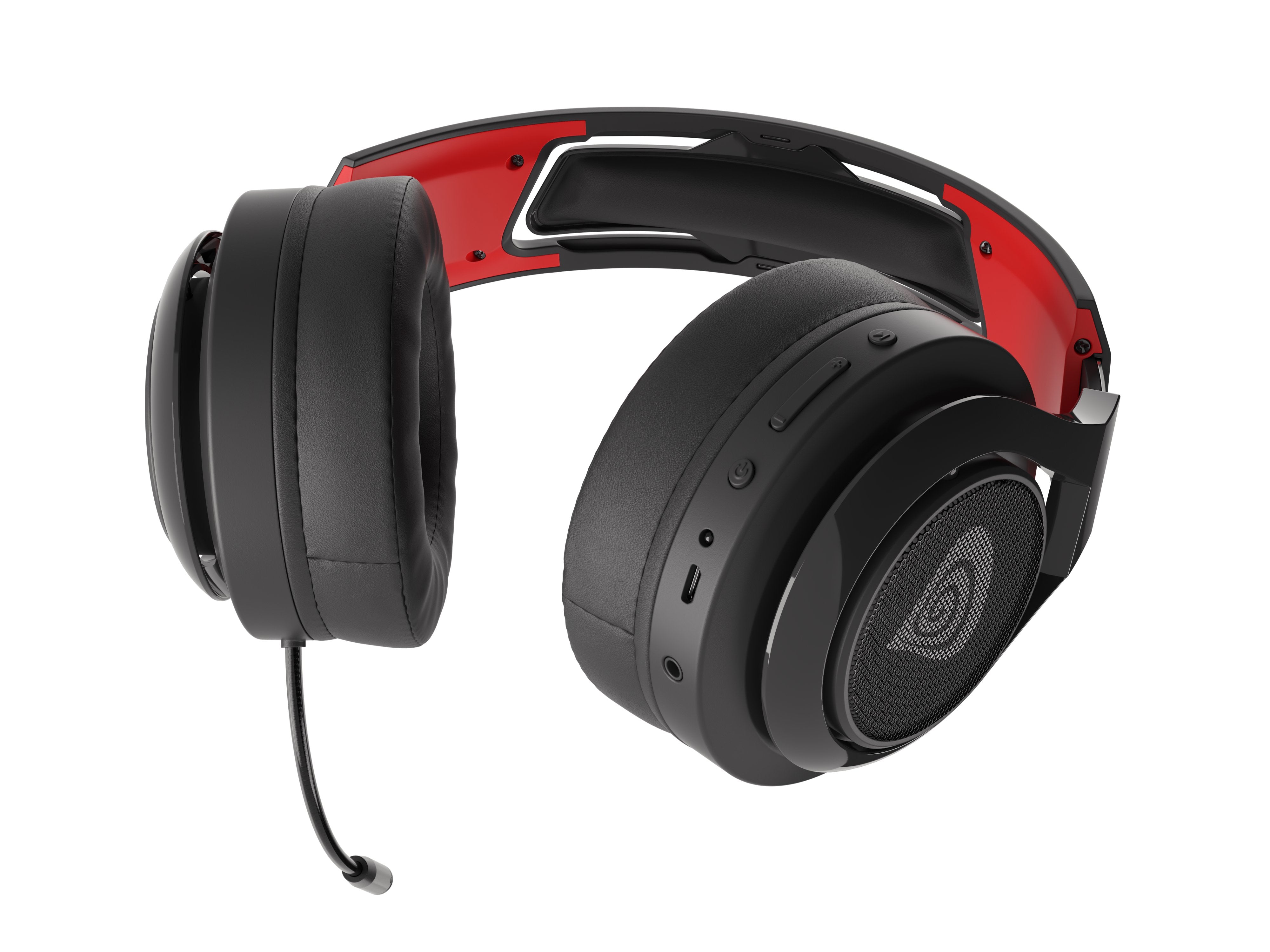 Auriculares Gaming Genesis Selen 400 Microfono Inalambrico Negro