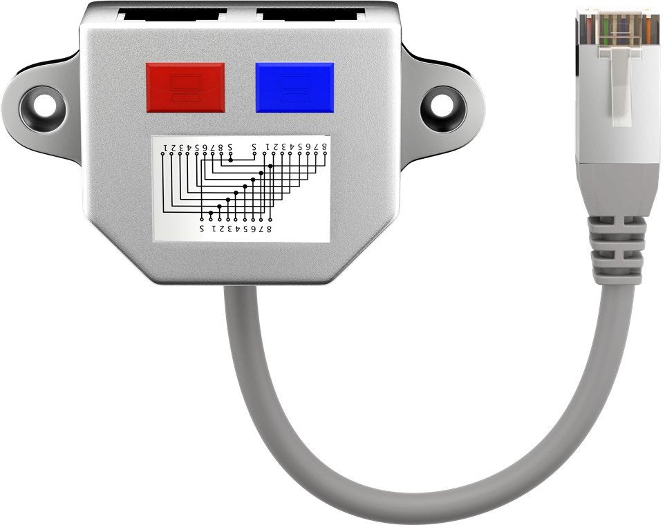 EAN 4040849689116 - Goobay 68911 divisor de red Energía sobre Ethernet (PoE) Gris imagen 1