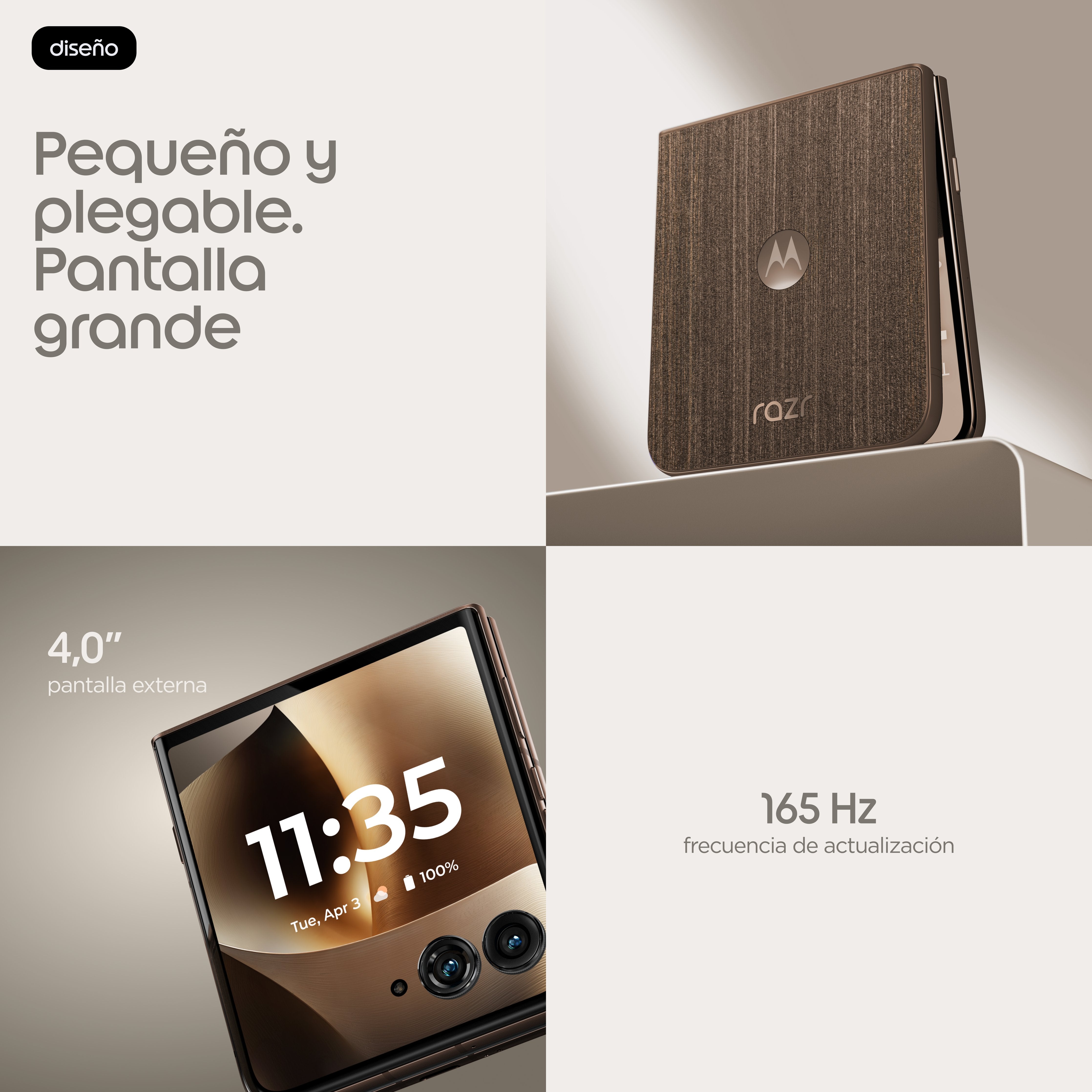 EAN 0840493612782 - Motorola razr 70 ultra 17,7 cm (6.96") SIM doble Android 16.0 5G USB Tipo C 16 GB 512 GB 5000 mAh Madera imagen 17