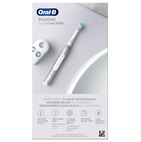 EAN 4210201305644 - Oral-B Pulsonic Slim Luxe 4000 Adulto Cepillo dental sónico Platino imagen 5