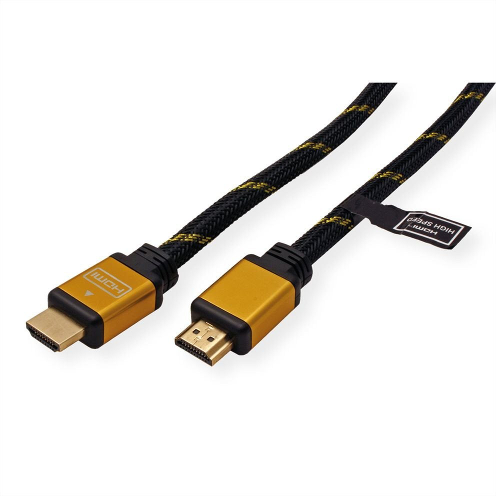 EAN 7611990189618 - ROLINE 11.04.5561 cable HDMI 1 m HDMI tipo A (Estándar) Negro, Oro imagen 2