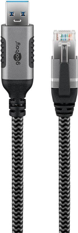 EAN 4040849704970 - Goobay 70497 cambiador de género para cable USB A RJ-45 Negro, Plata imagen 2