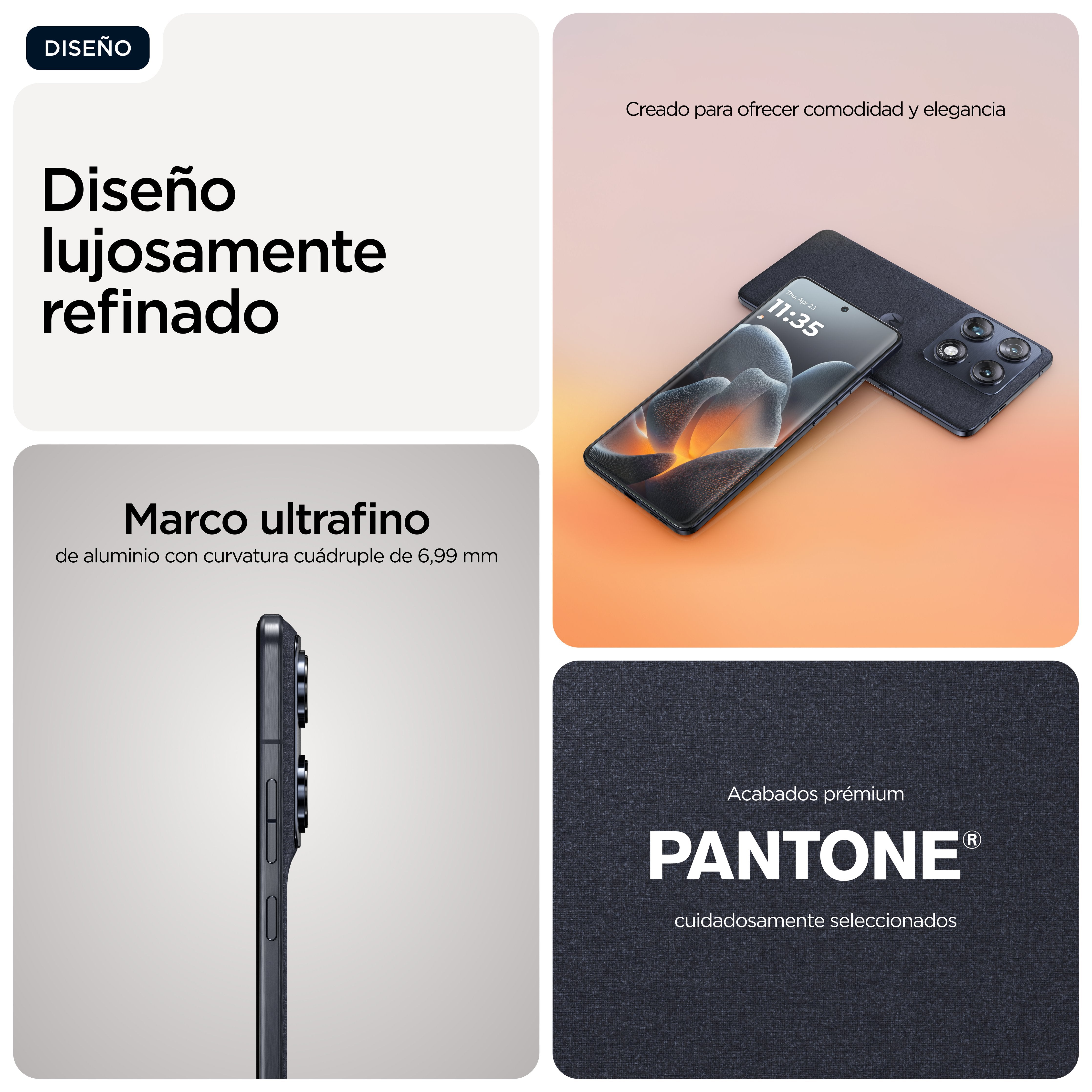 EAN 0840493604862 - Motorola signature 17,2 cm (6.78") SIM doble Android 16.0 5G USB Tipo C 16 GB 512 GB 5200 mAh Azul oscuro imagen 6