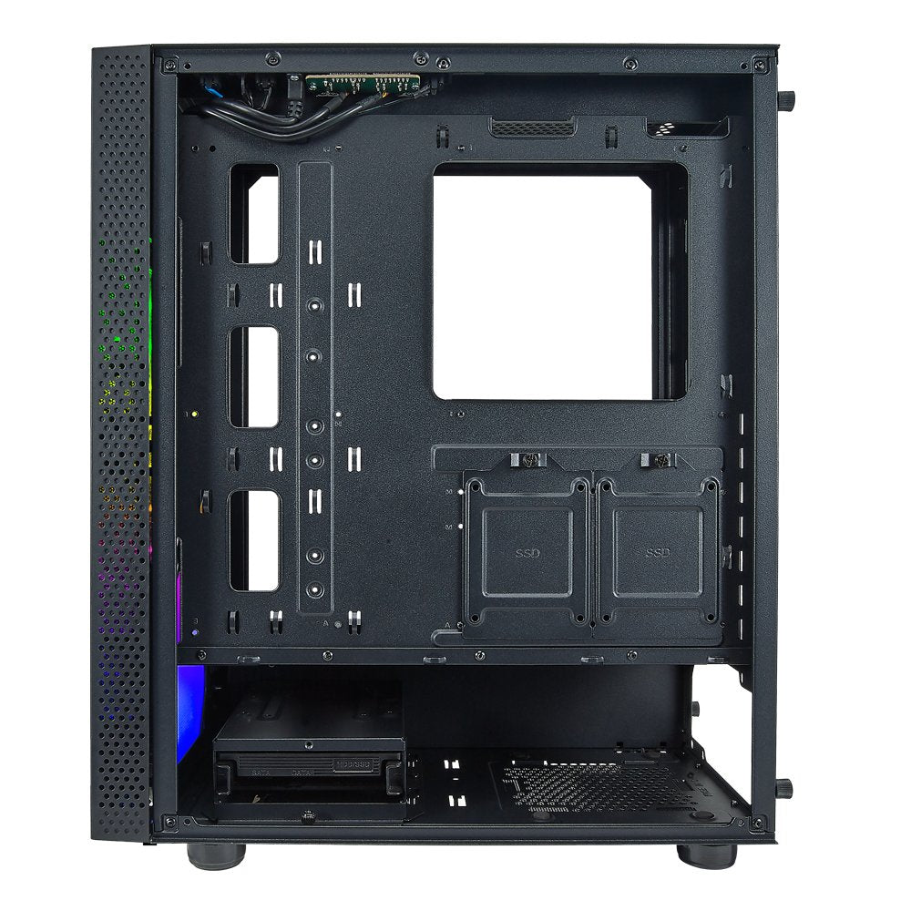Caja Pc Azza Celesta 340f Gaming Miditower Negra Rgb