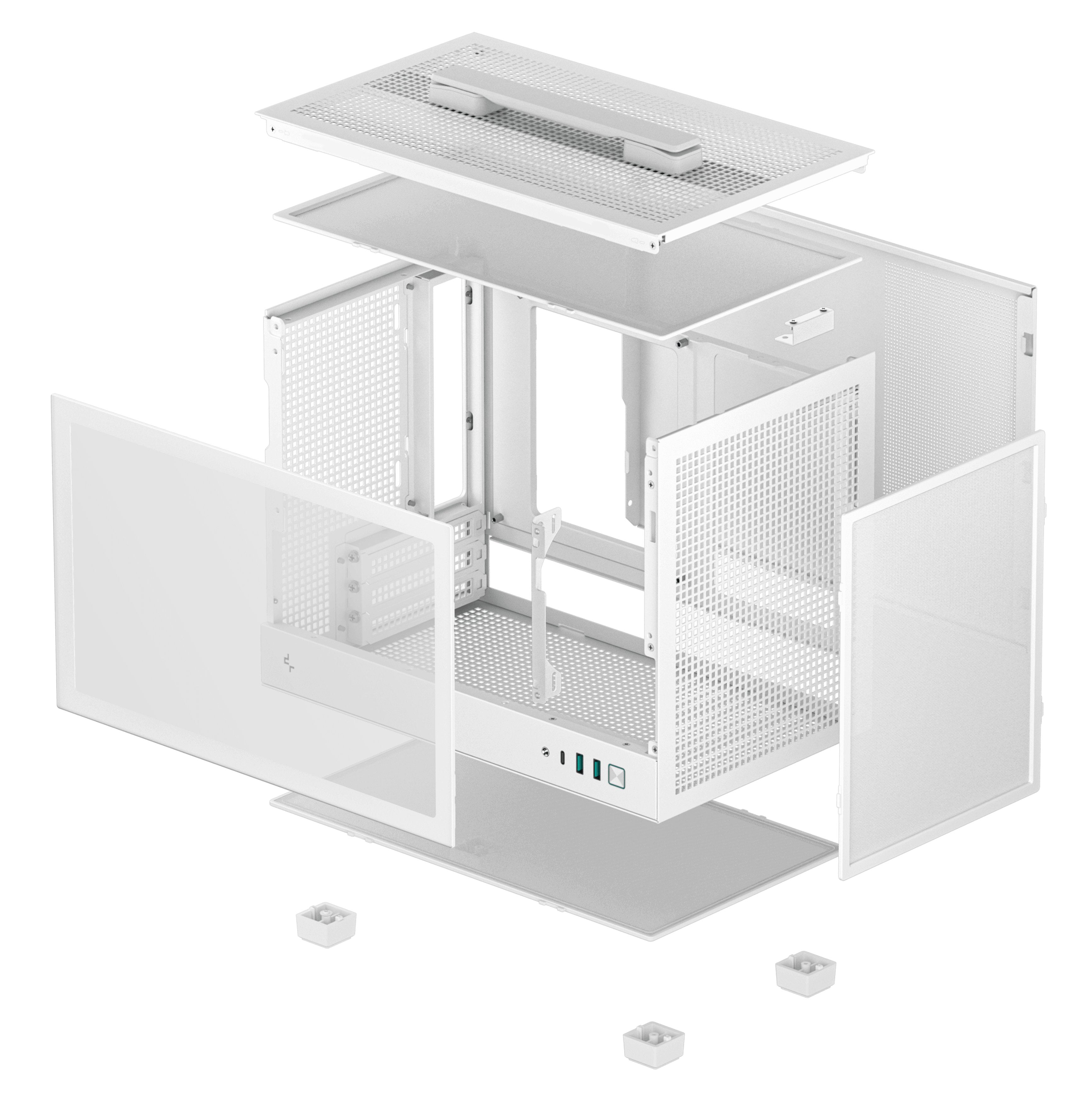 EAN 6933412774440 - DeepCool CH160 WH Small Form Factor (SFF) Blanco imagen 10
