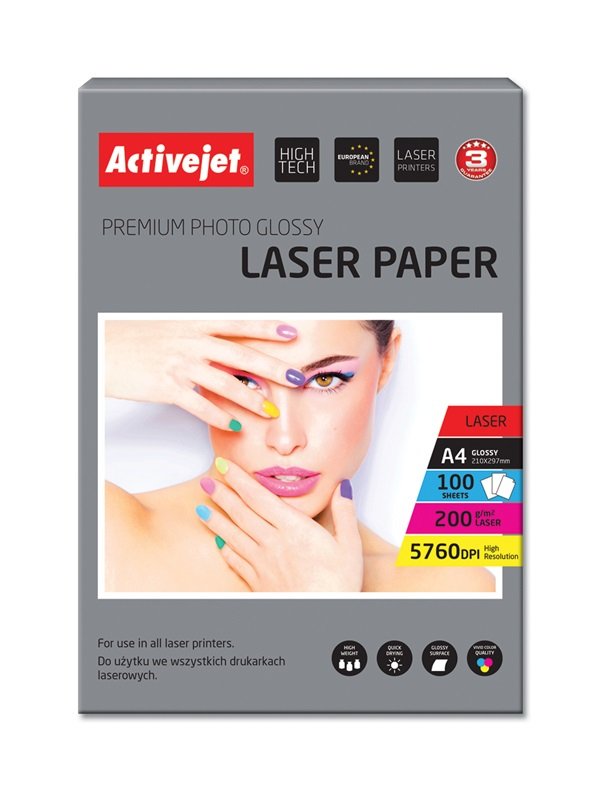 EAN 5901443100041 - Activejet AP4-200G100L papel fotográfico Blanco Brillo imagen 1