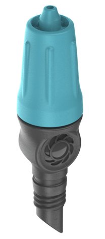 Gardena Micro-Drip-System Gotero Final Regulable 0-15 L/H (Negro/Turquesa, 10 Piezas, Modelo 2023) 13305-20
