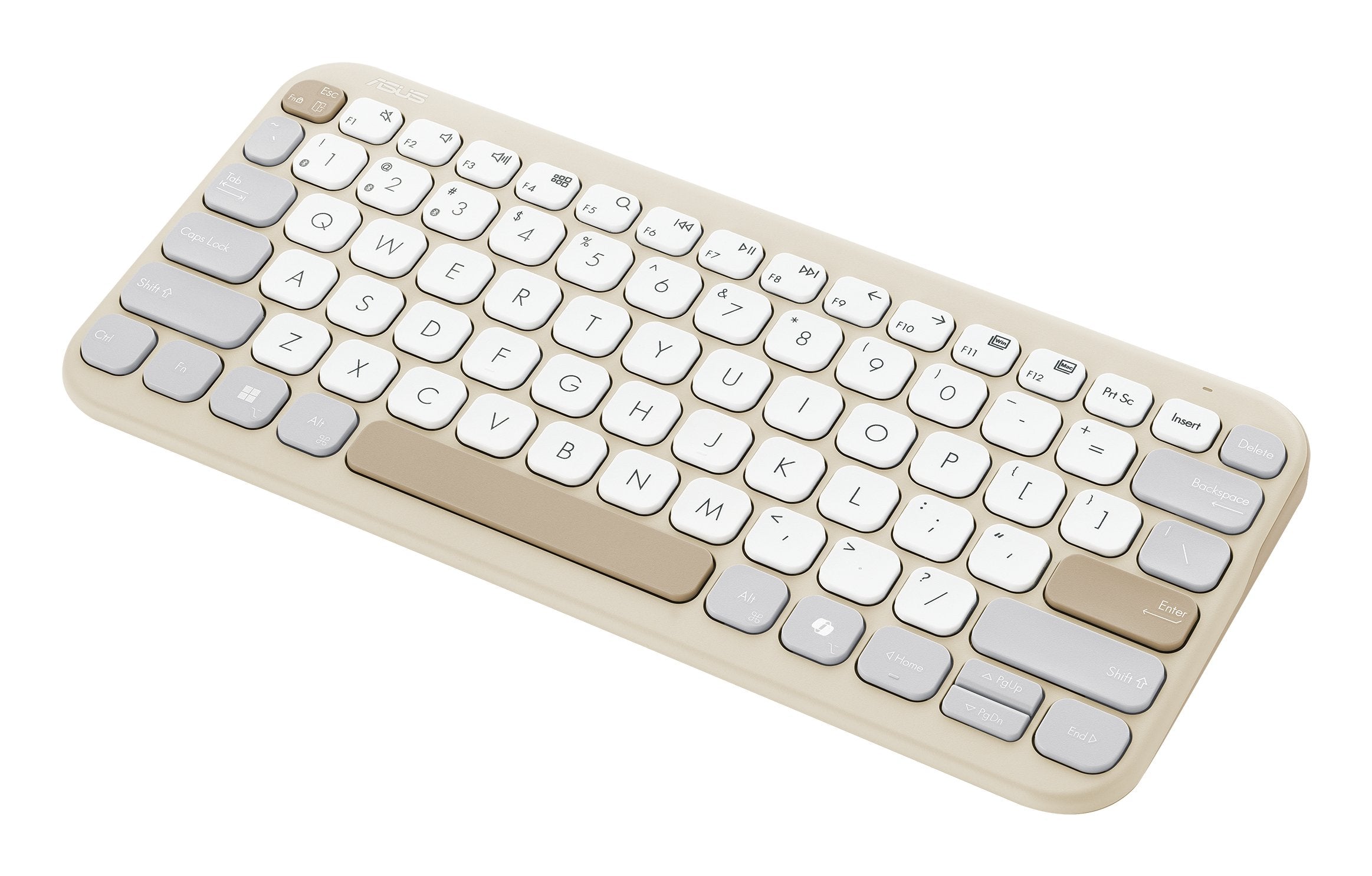 EAN 4711387539033 - ASUS Marshmallow Keyboard KW100 teclado Hogar Bluetooth QWERTZ Alemán Beige, Gris, Blanco imagen 3
