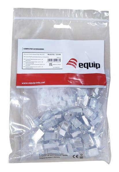 Equip Mecker Rj45 Cat8 Geschirmt 50er Set Gris