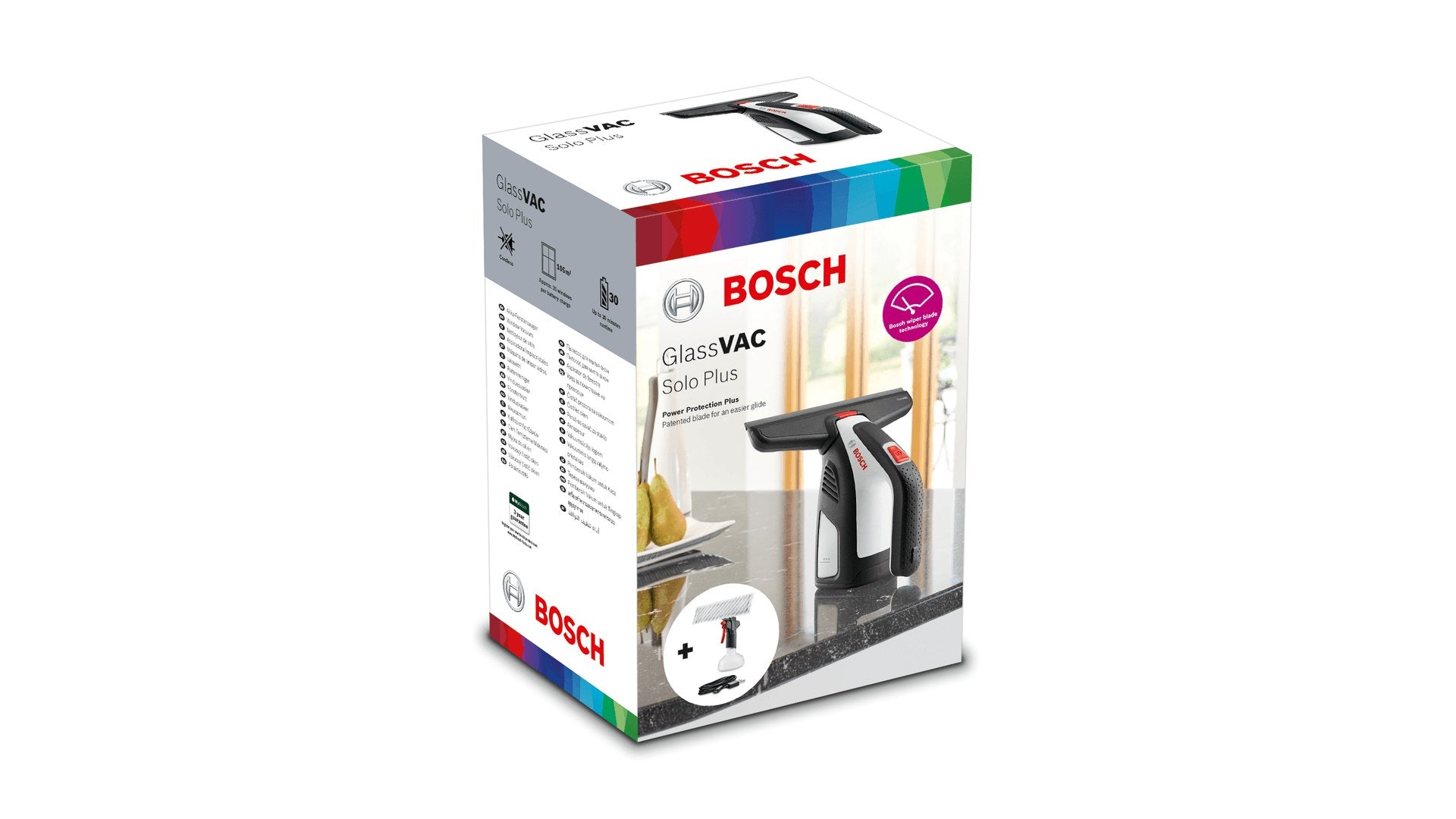EAN 3165140976374 - Bosch GlassVAC Solo Plus limpiador eléctrico ventana 0,1 L Negro, Blanco imagen 4