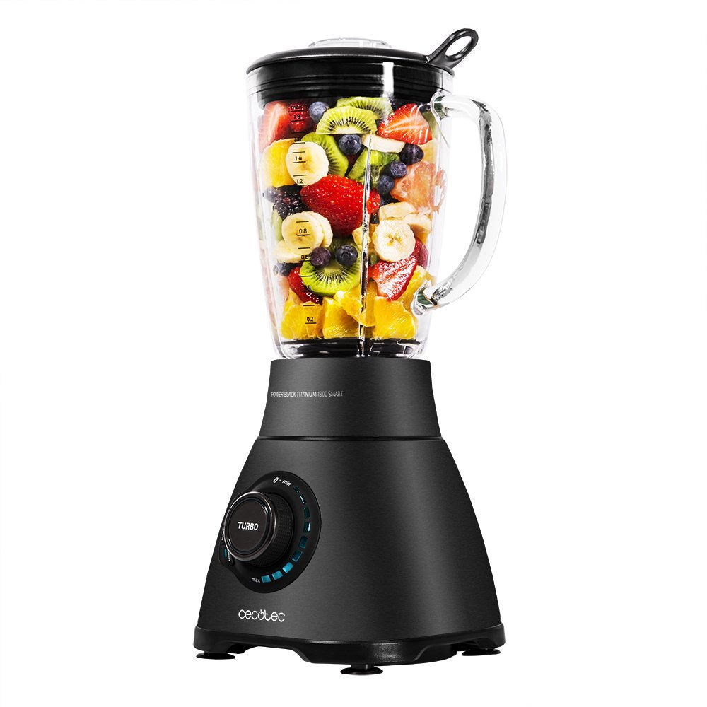 Batidora De Vaso Power Black Titanium 1800 Smart 1800w 9 Velocidades Capacidad 1.8l