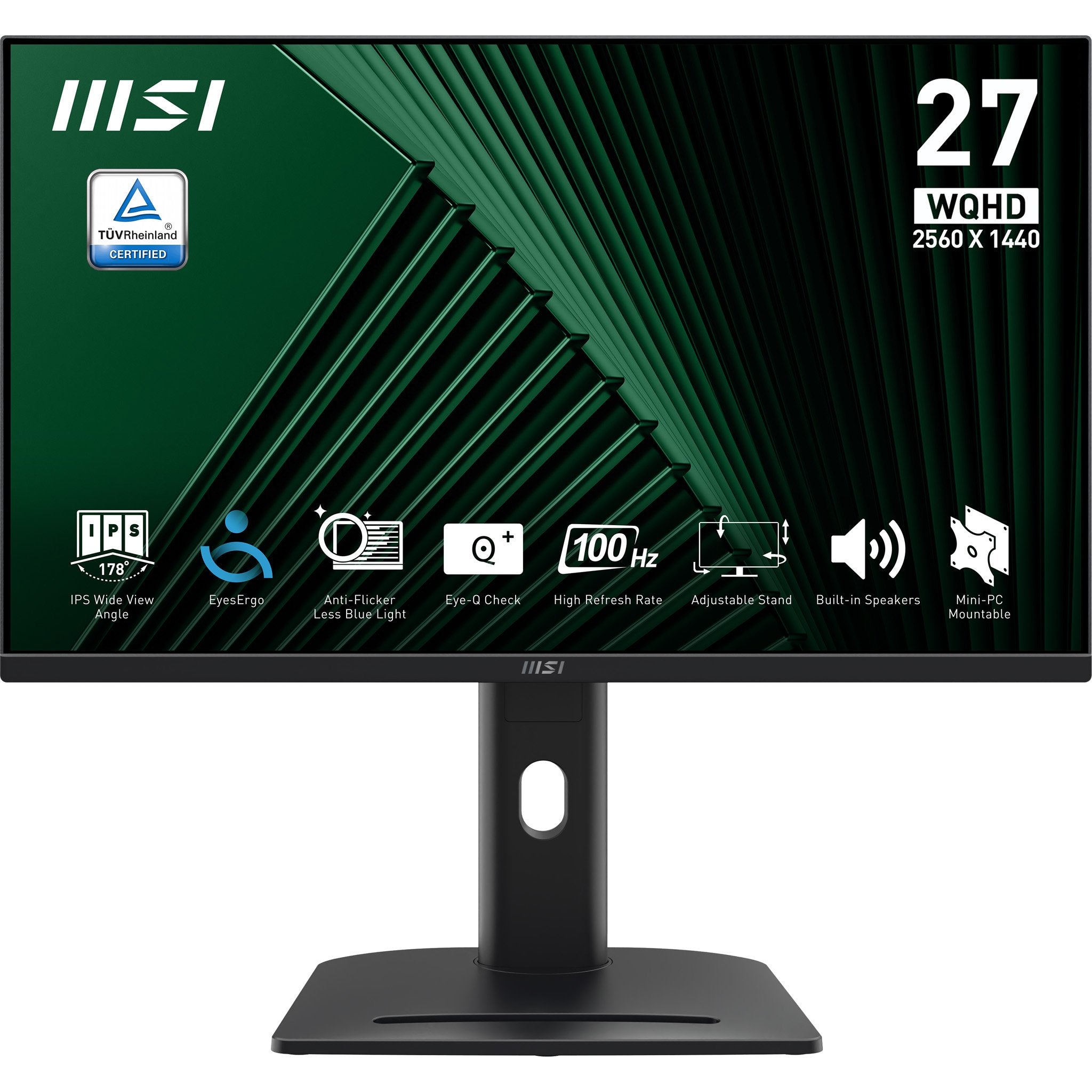 EAN 4711377231916 - MSI Pro MP275QPG pantalla para PC 68,6 cm (27") 2560 x 1440 Pixeles Wide Quad HD LCD Negro imagen 1