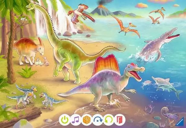 Rompecabezas Tiptoi De Ravensburger Para Pequeños Exploradores: Dinosaurios