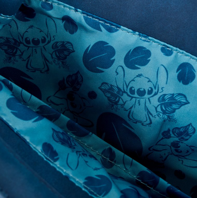 EAN 0671803548572 - Loungefly Stitch Embroidered Floral Drawstring Mini mochila Mochila informal Azul Poliuretano (PU) imagen 6