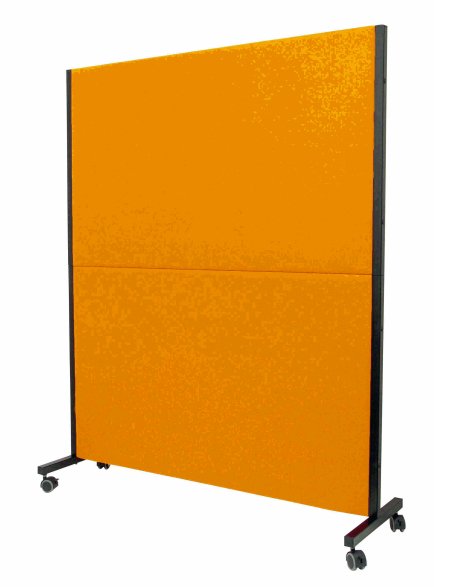 Biombo Valdeganga Bali Naranja Con Ruedas Con Fren